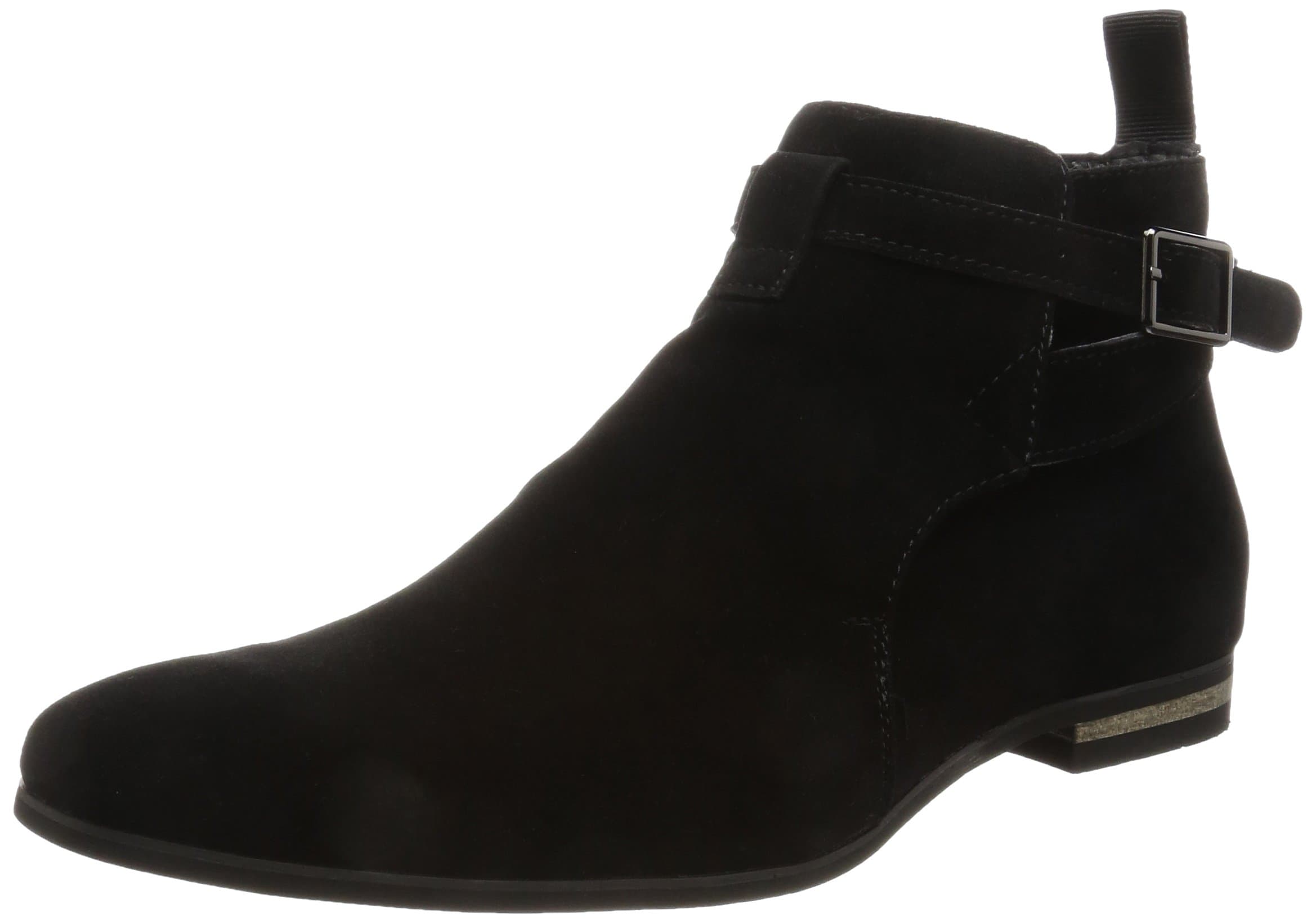 Men's Riding Boots Jodhpur Boots Ankle Boots Buckle Plain Toe Side Zipper Python Beige Black