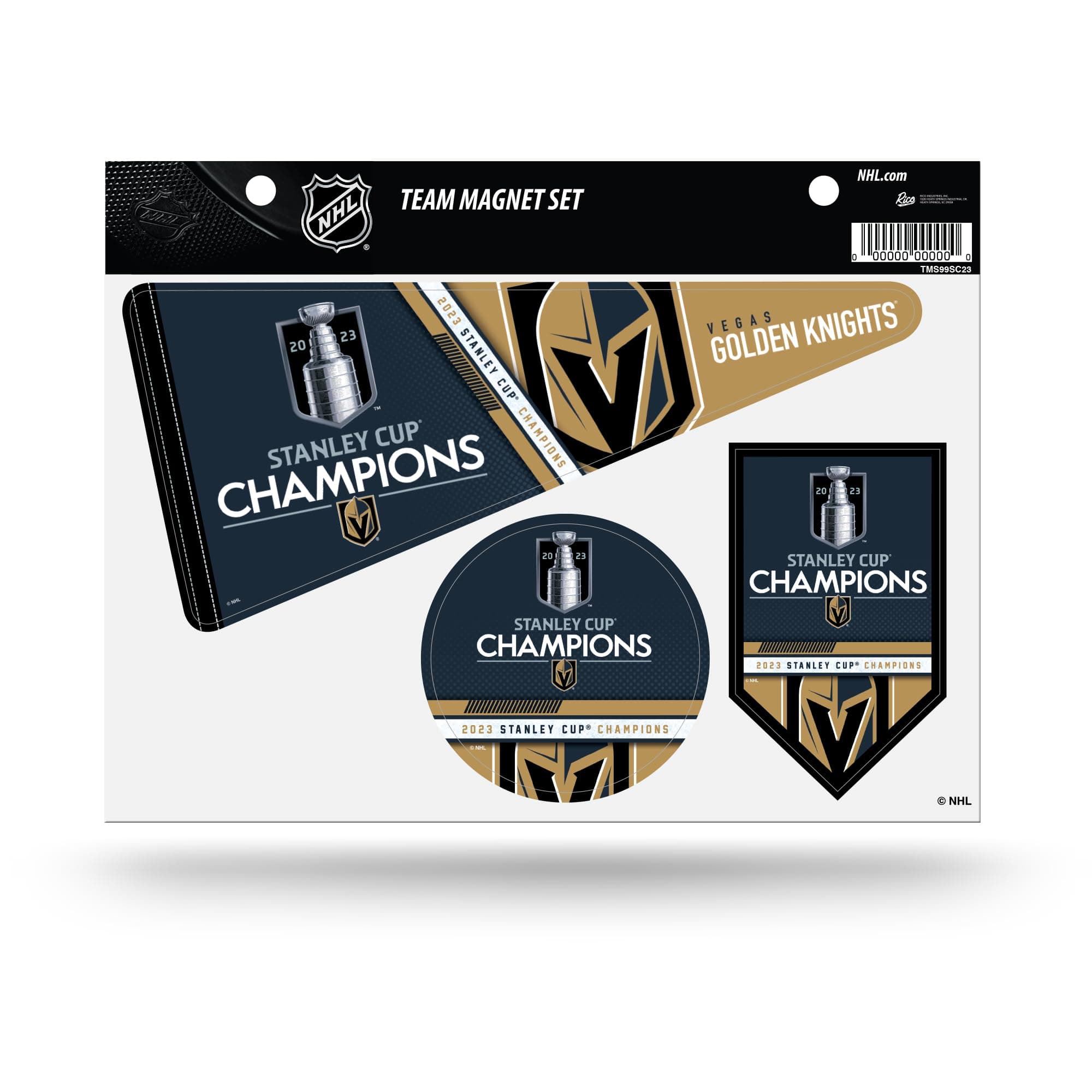 Rico Industries NHL Hockey Stanley Cup Champions Team Magnet Set 8.5" x 11" - Home Décor - Regrigerator, Office, Kitchen