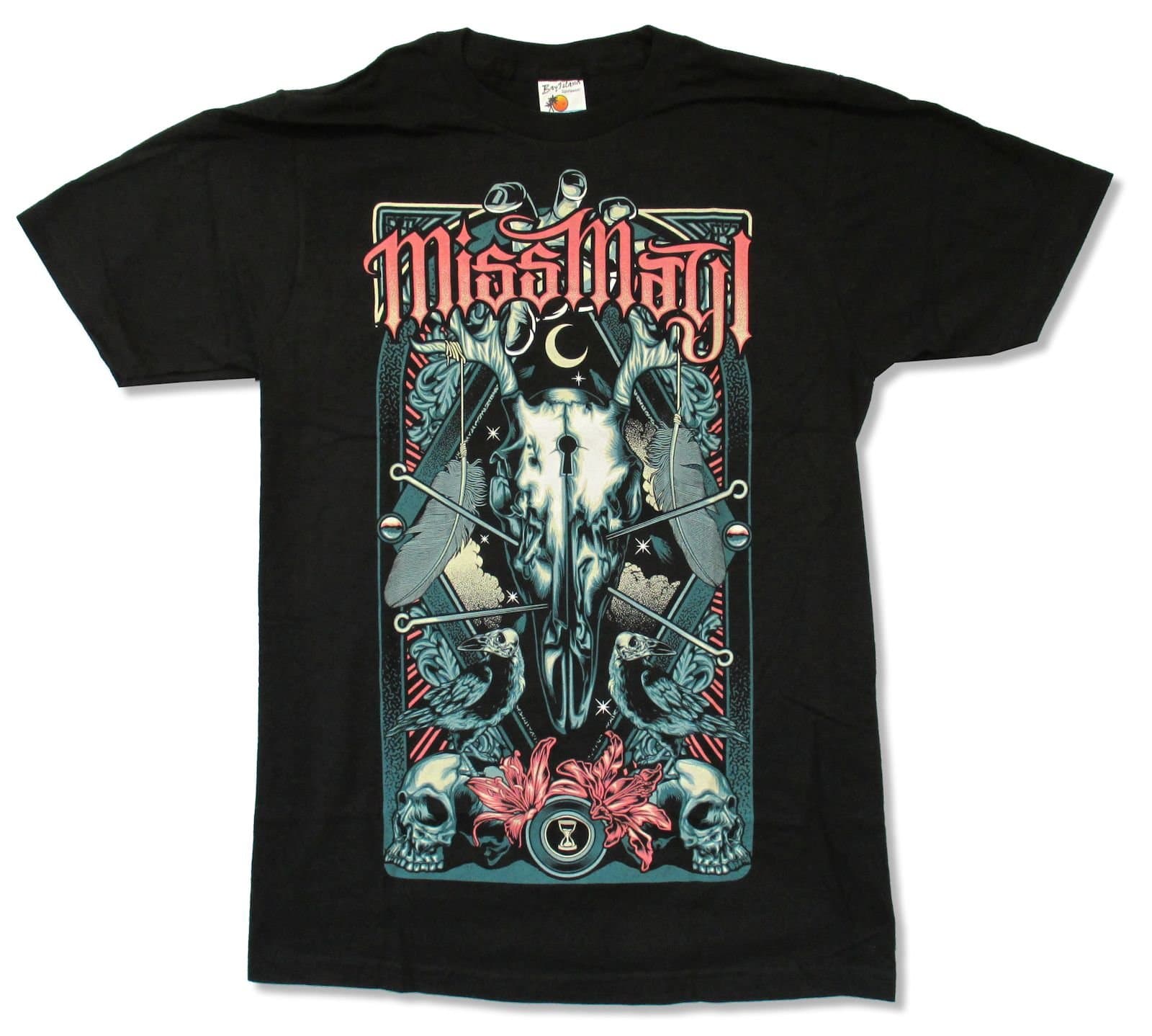 Adult Miss May I "Gates of Death" Black Slim Fit T-Shirt (Large)