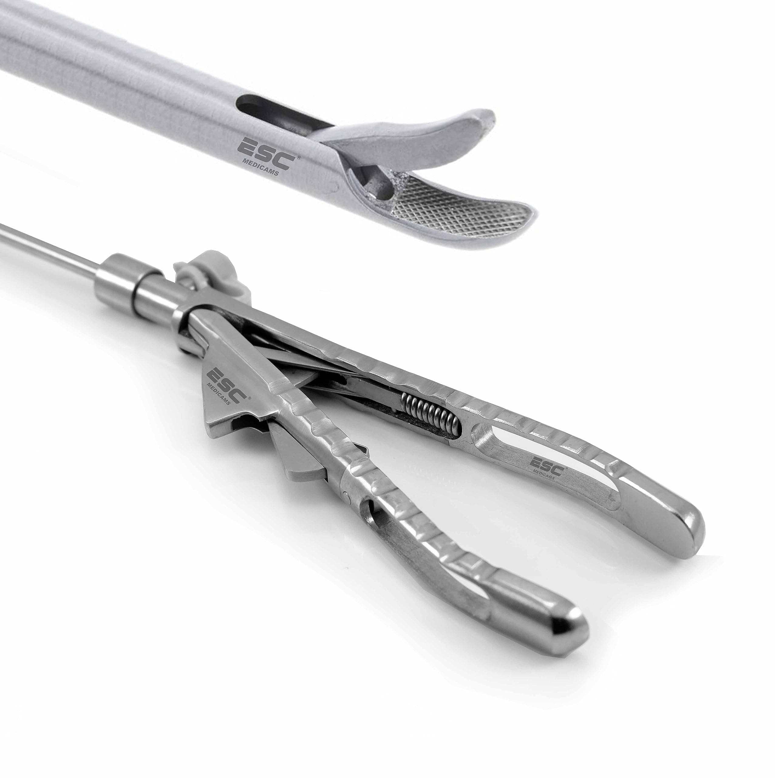 ESC Medicams Laparoscopic Instruments Needle Holder Curved for Medical Surgical Laparoscopy