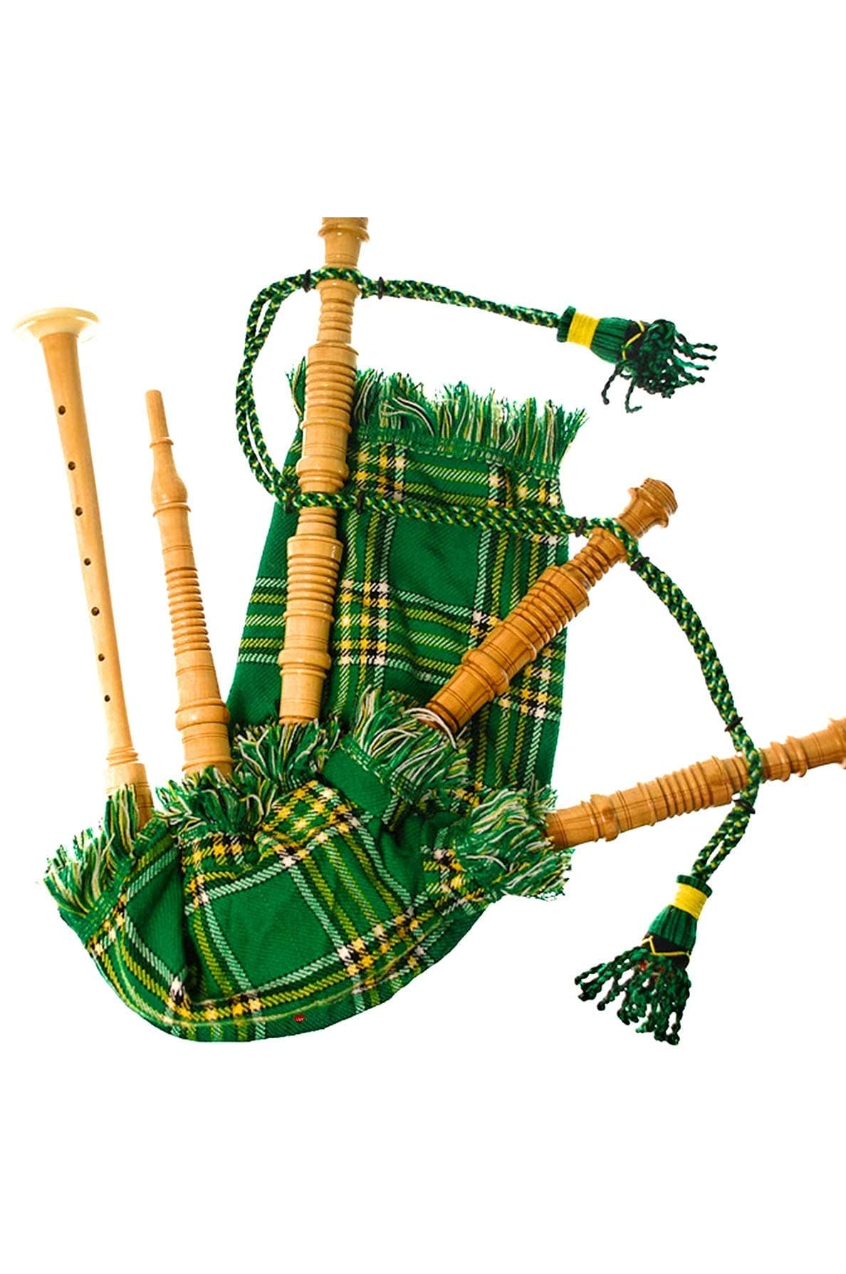 Kids Bagpipe Playable Bagpipe with Reed in Irish Heritage Tartan