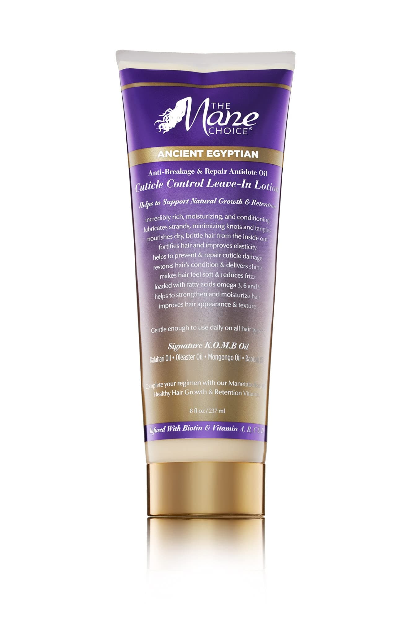 The Mane Choice Ancient Egyptian Anti Breakage and Repair Antidote Leave In Lotion Conditions and Moisturizes Your Hair 8 Ounces / 236 Milliliters, Purple, 8 Fl Oz (Pack of 1)