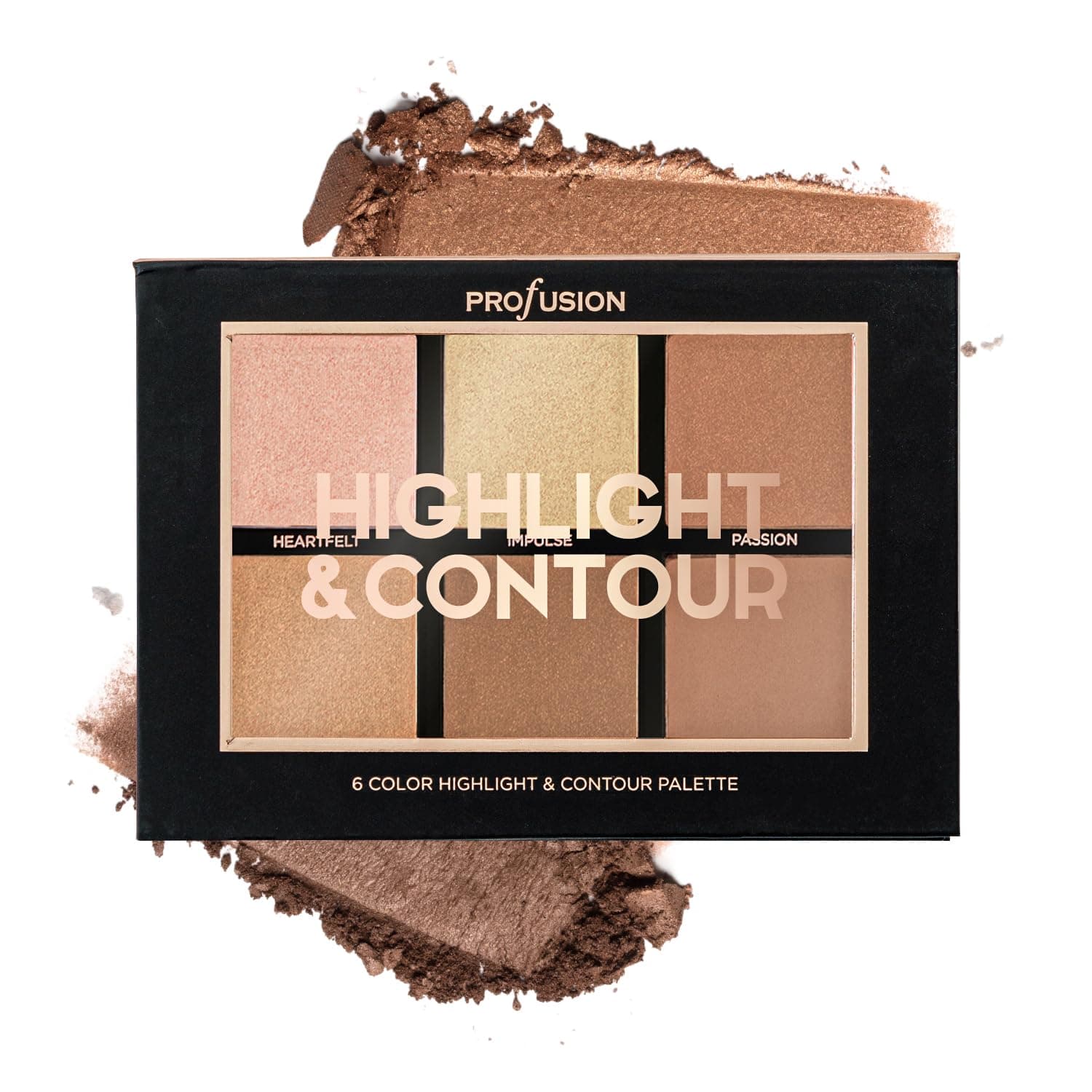 Profusion Cosmetics - Studio Icon Collection Highlight & Contour 6 Colour Palette