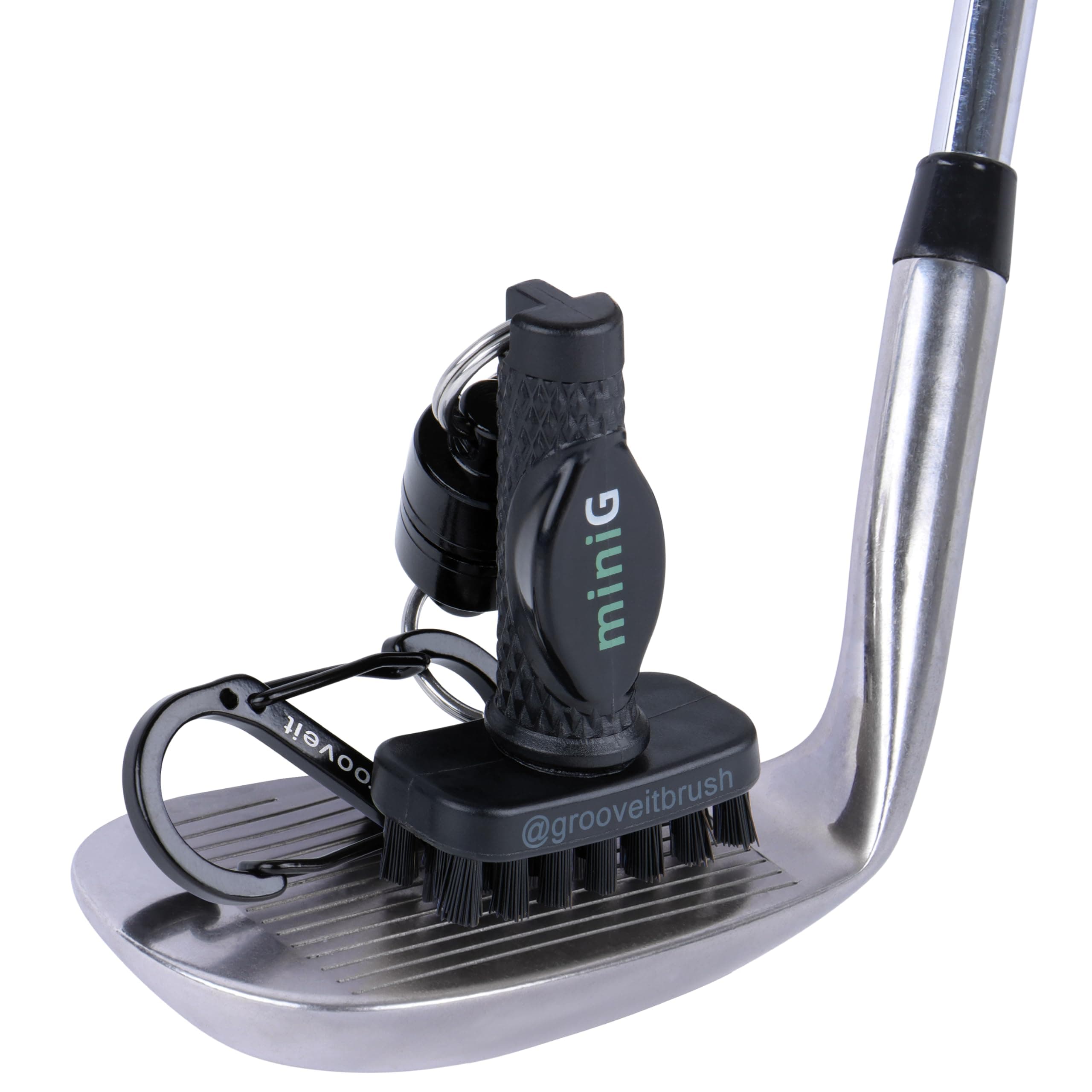 Grooveit Mini G The Dry Scrubber Golf Club Cleaning Brush, 3 Year Warranty, Magnetic Attachment