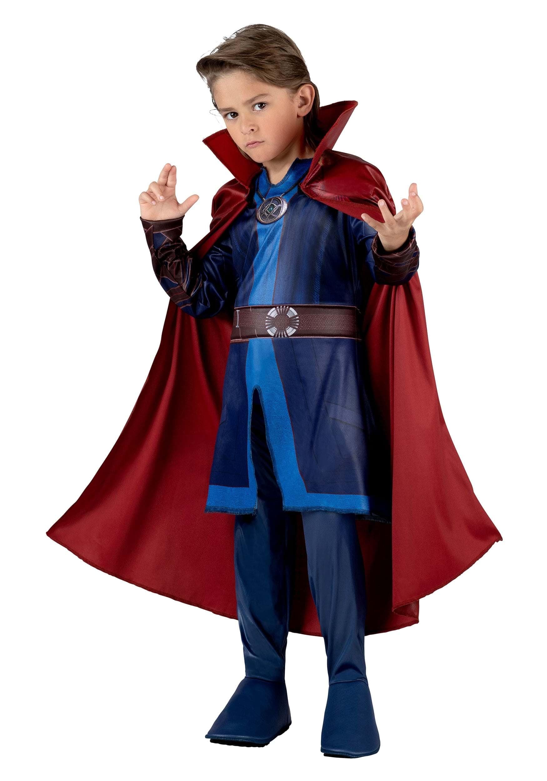 Marvel Doctor Strange Official Youth Haloween Costume - Tunic and Pants Plus Padded Detachable Cape