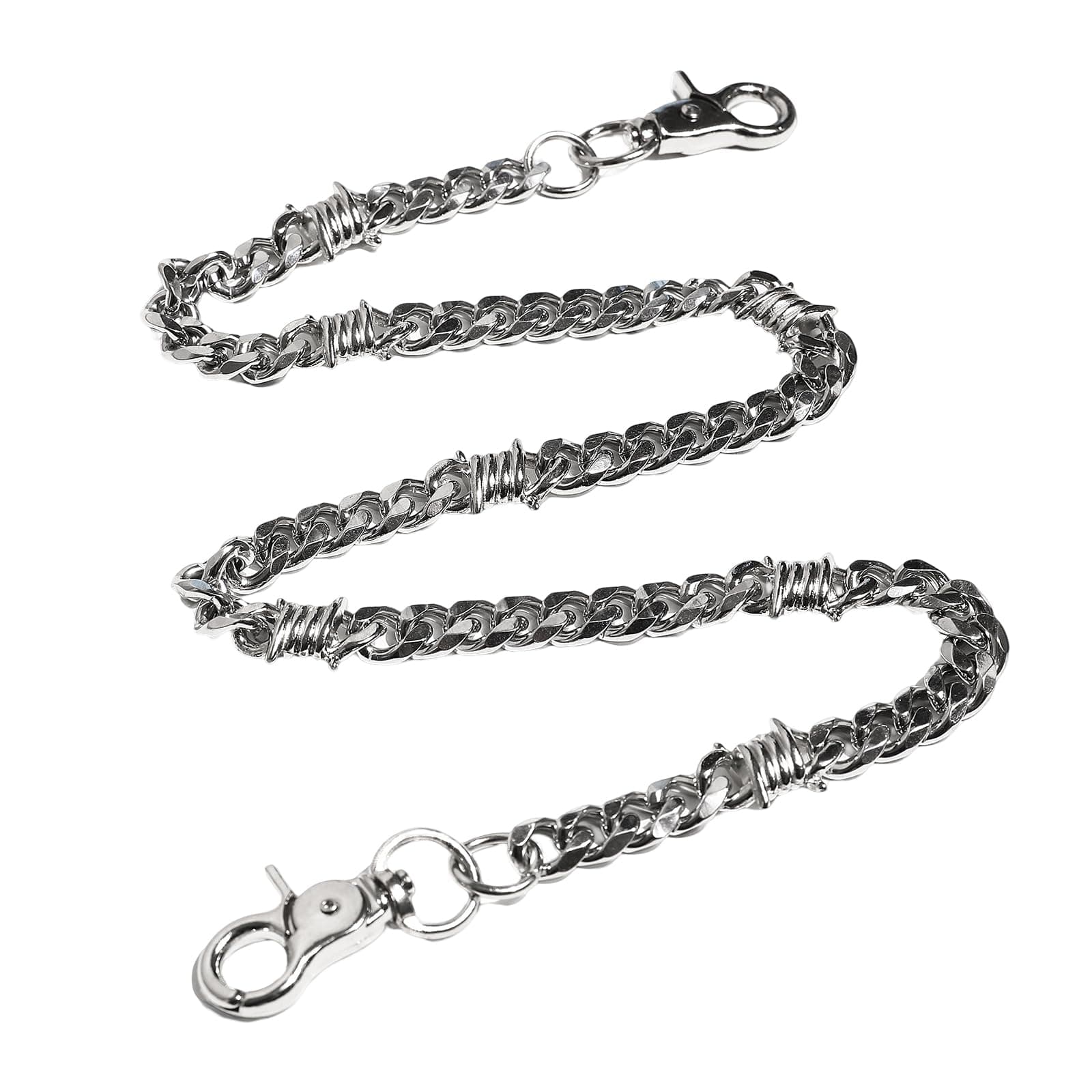 Biker Wallet Chain, Heavy Duty Pocket Chain with Round Clasp, Men Chains for Jeans, Pants Clothing Accessories