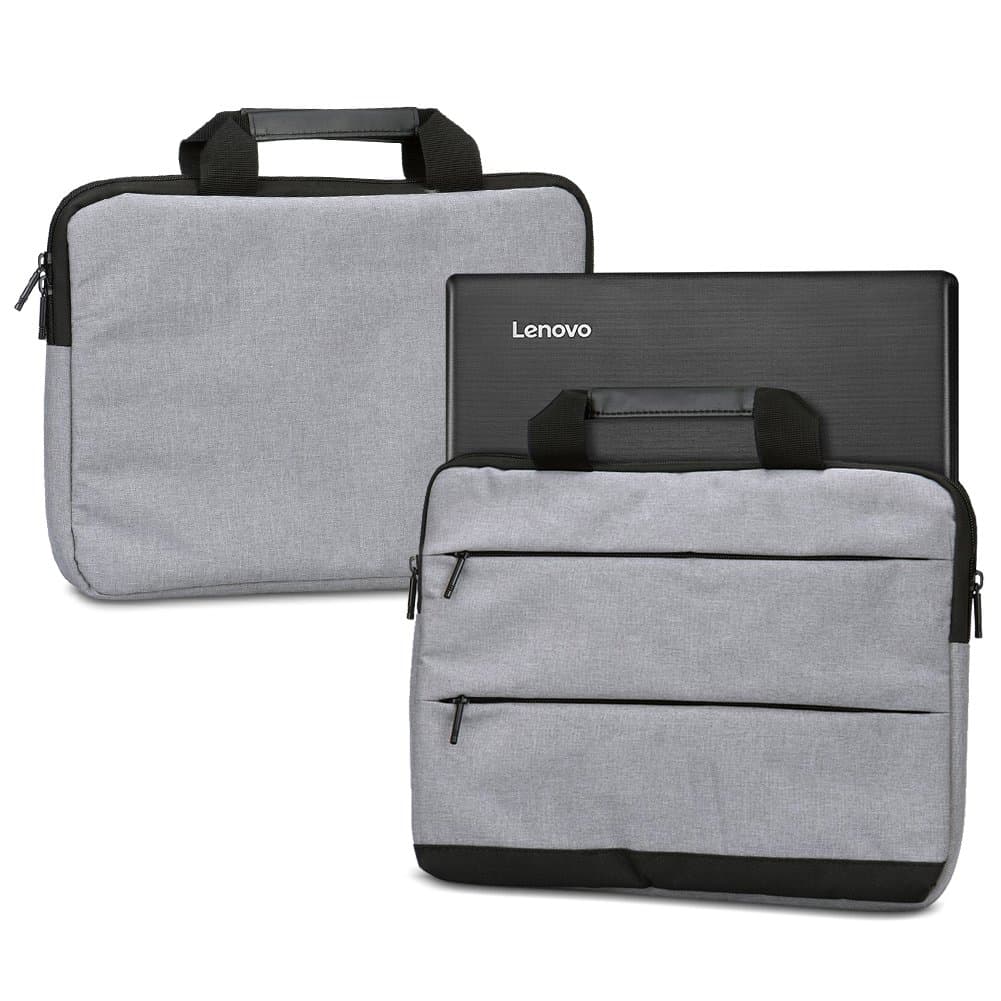 NAUC Laptop Sleeve Case for Lenovo Thinkpad Yoga 370 13.3 Inch Protective Carrying Case with Handles and Accessory Pockets, Colour: Grey