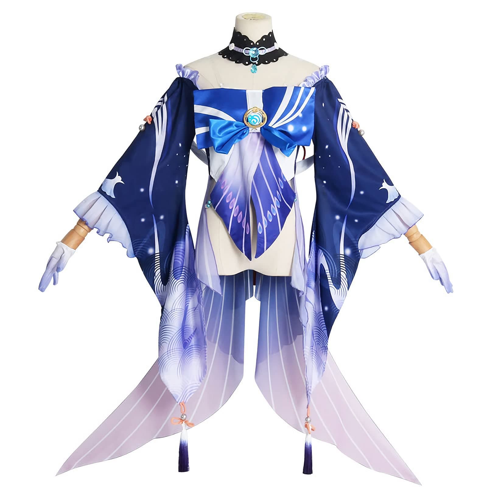 Cosplay Raiden Shogun Cosplay Costume, Sucrose Cosplay Sangonomiya Kokomi Costume Kujo Sara Genshin Uniforms