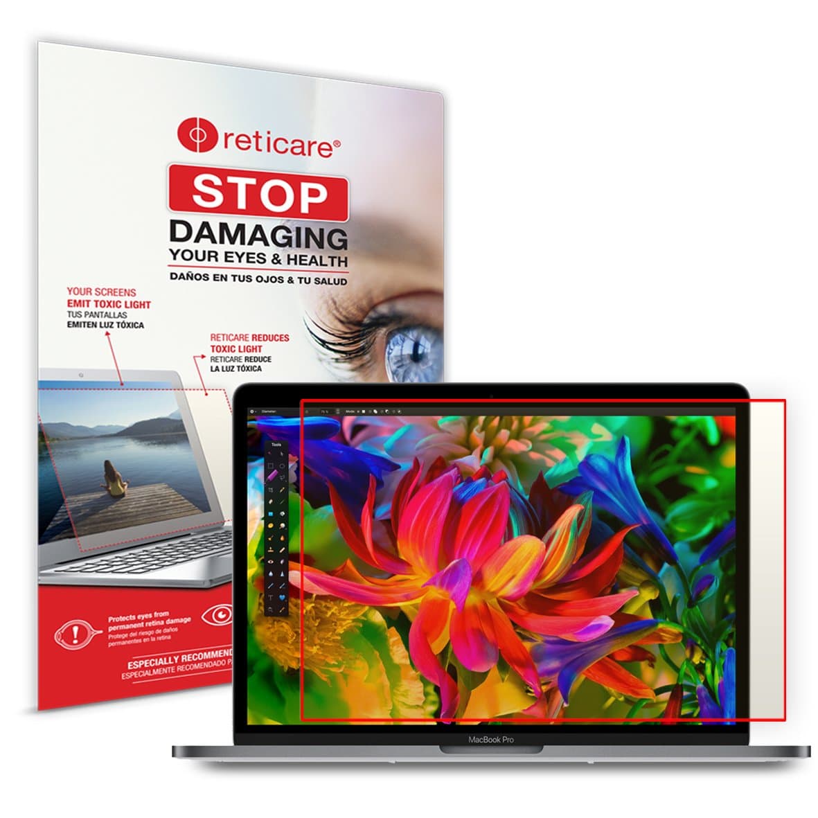 Reticare Eye Protector, Screen Filter for Laptop 15.4” W13”xH8.9”