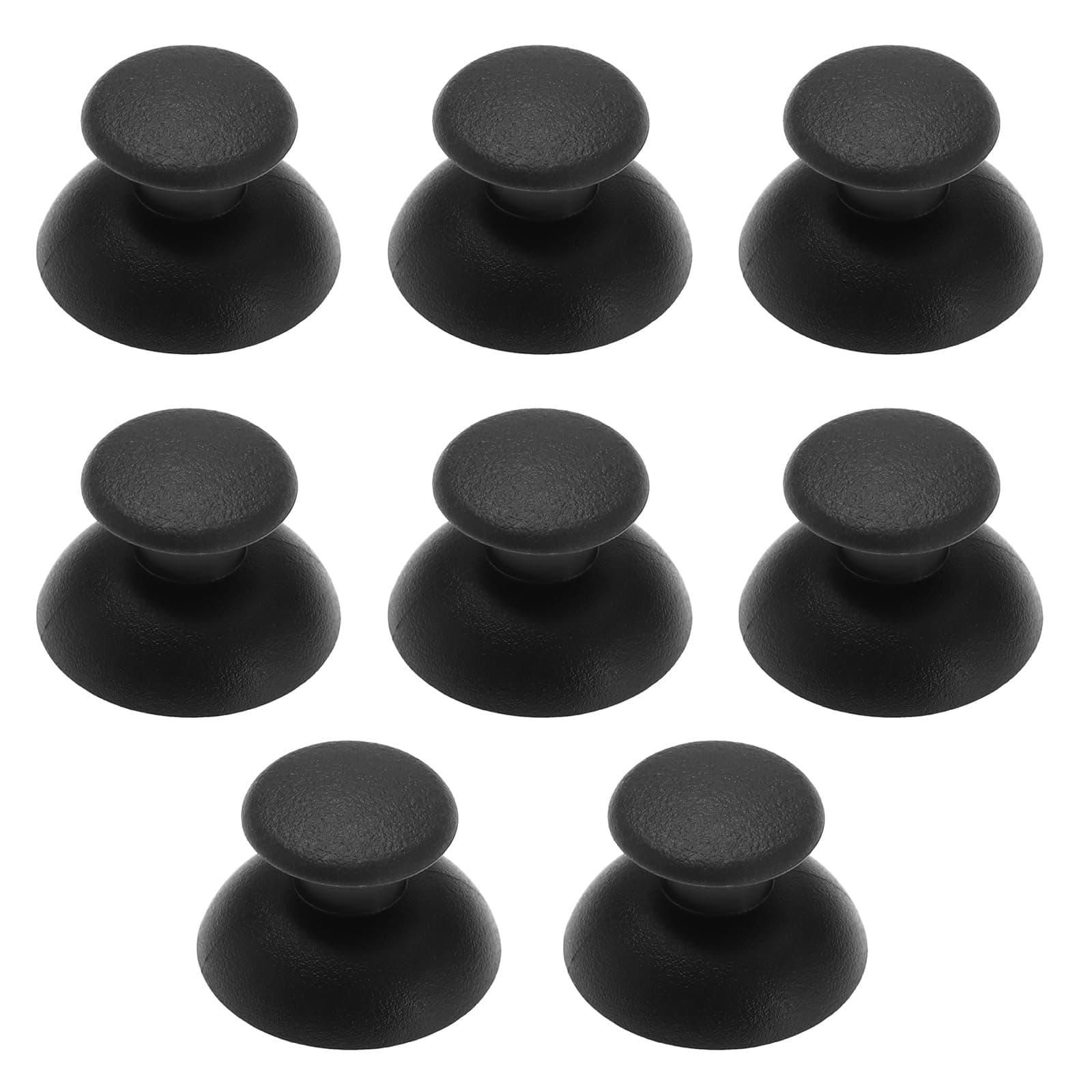 eMagTech 8PCS Thumbsticks Compatible with PS3 Controller Joystick Grip Analog Stick Cap Cover Replacement Repair Accessories Black