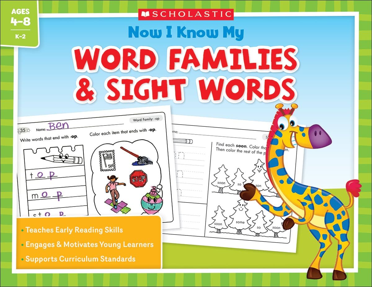 Now I Know My Word Families and Sight Words
