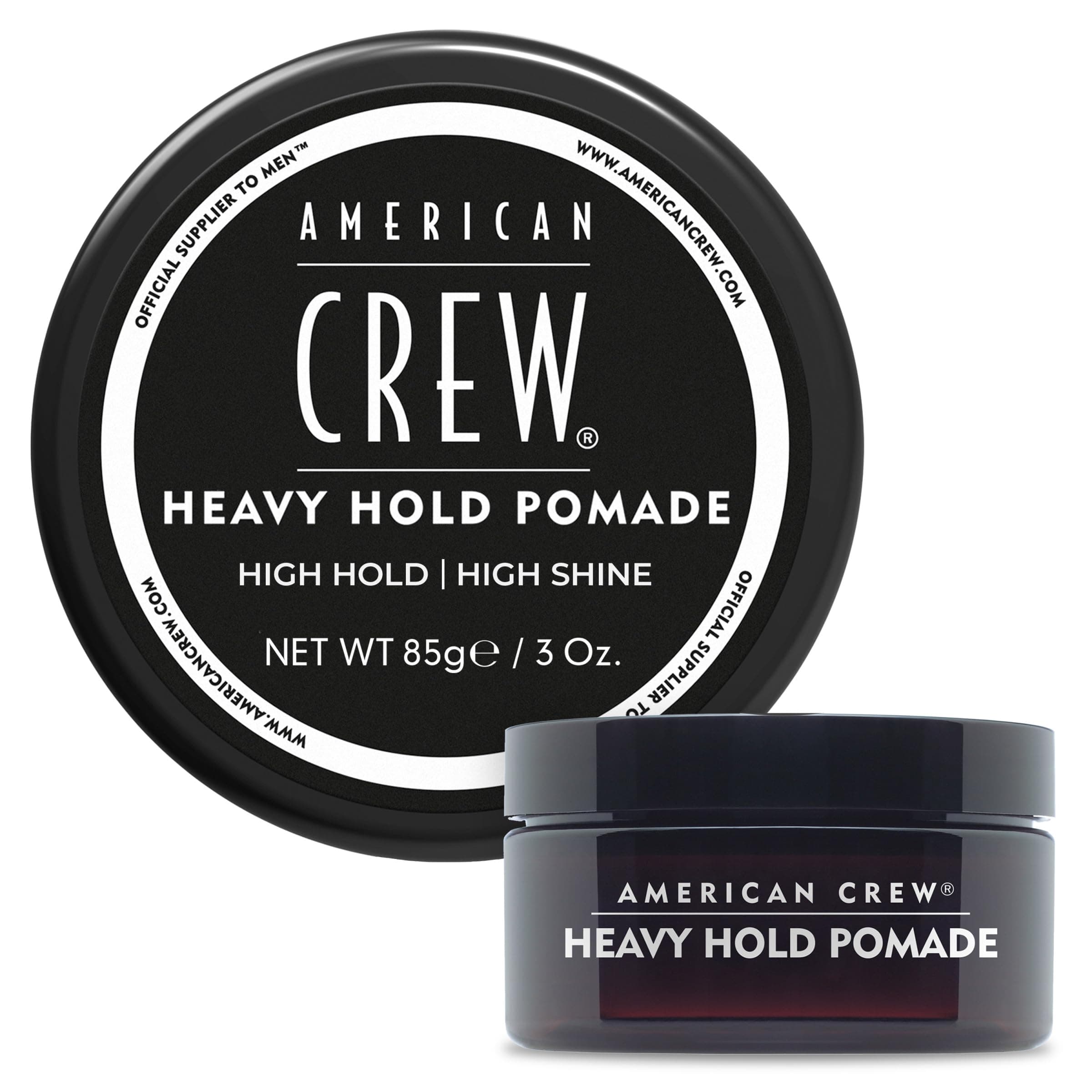 Men's Hair Pomade by American Crew, Like Hair Gel with Heavy Hold & High Shine, 3 Oz (Pack of 1)