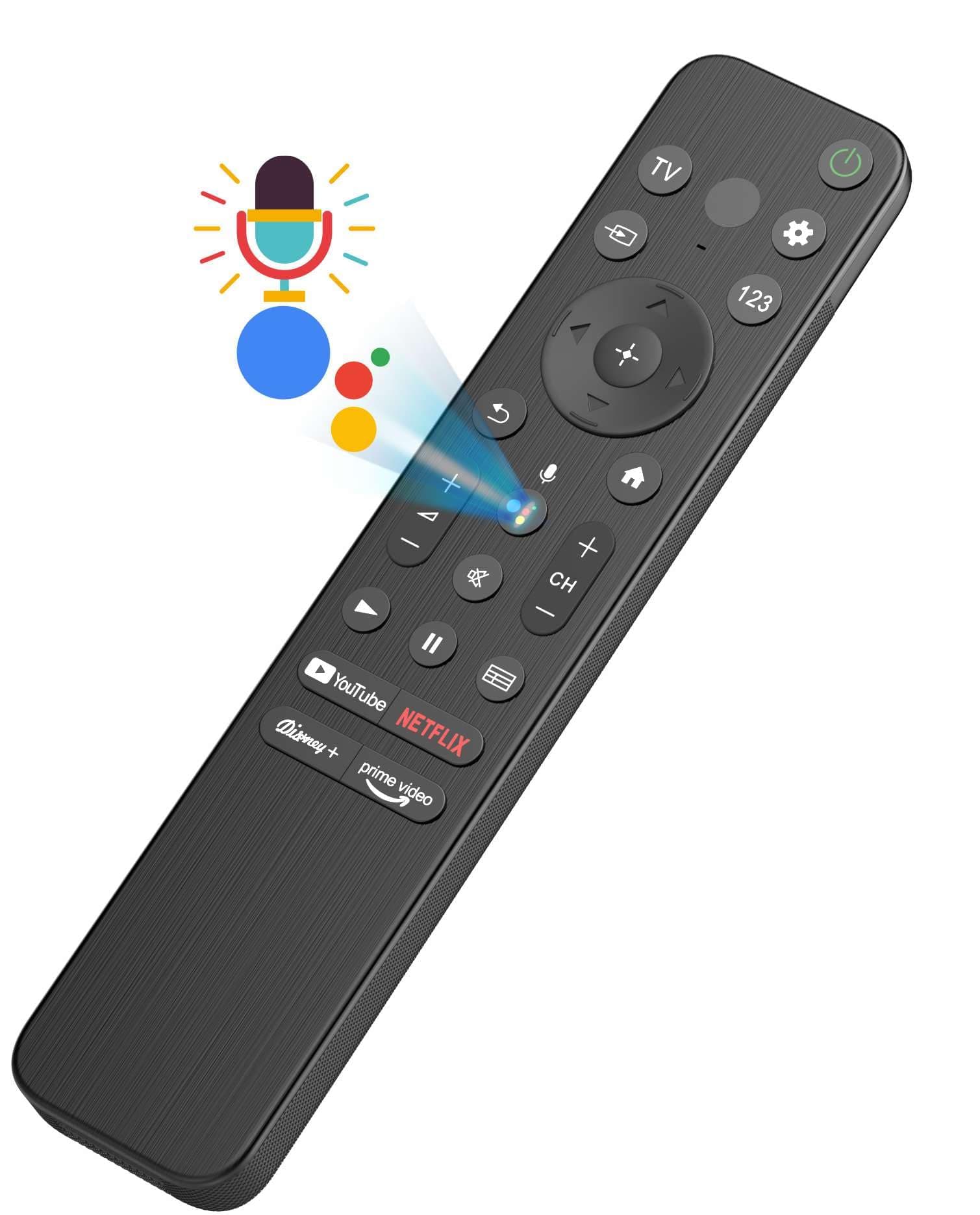 Replacement Remote for Sony Voice Remote Control, for BRAVIA Smart TVs with Netflix, Disney+, Prime Video & YouTube Quick Buttons | Compatible with Sony 4K UHD LED/LCD TVs | RMF-TX800U [2025 Updated]