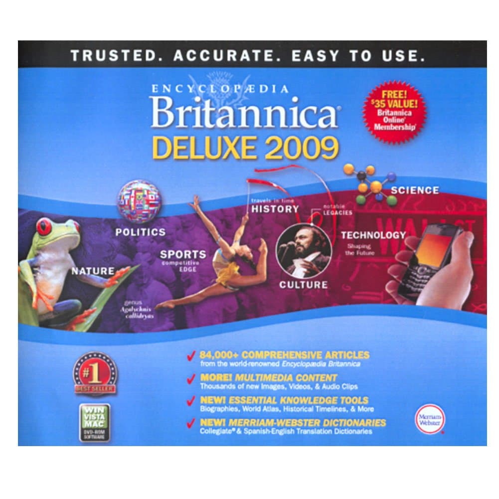 Britannica Online 70810 Encyclopedia Britannica in.09 Deluxe
