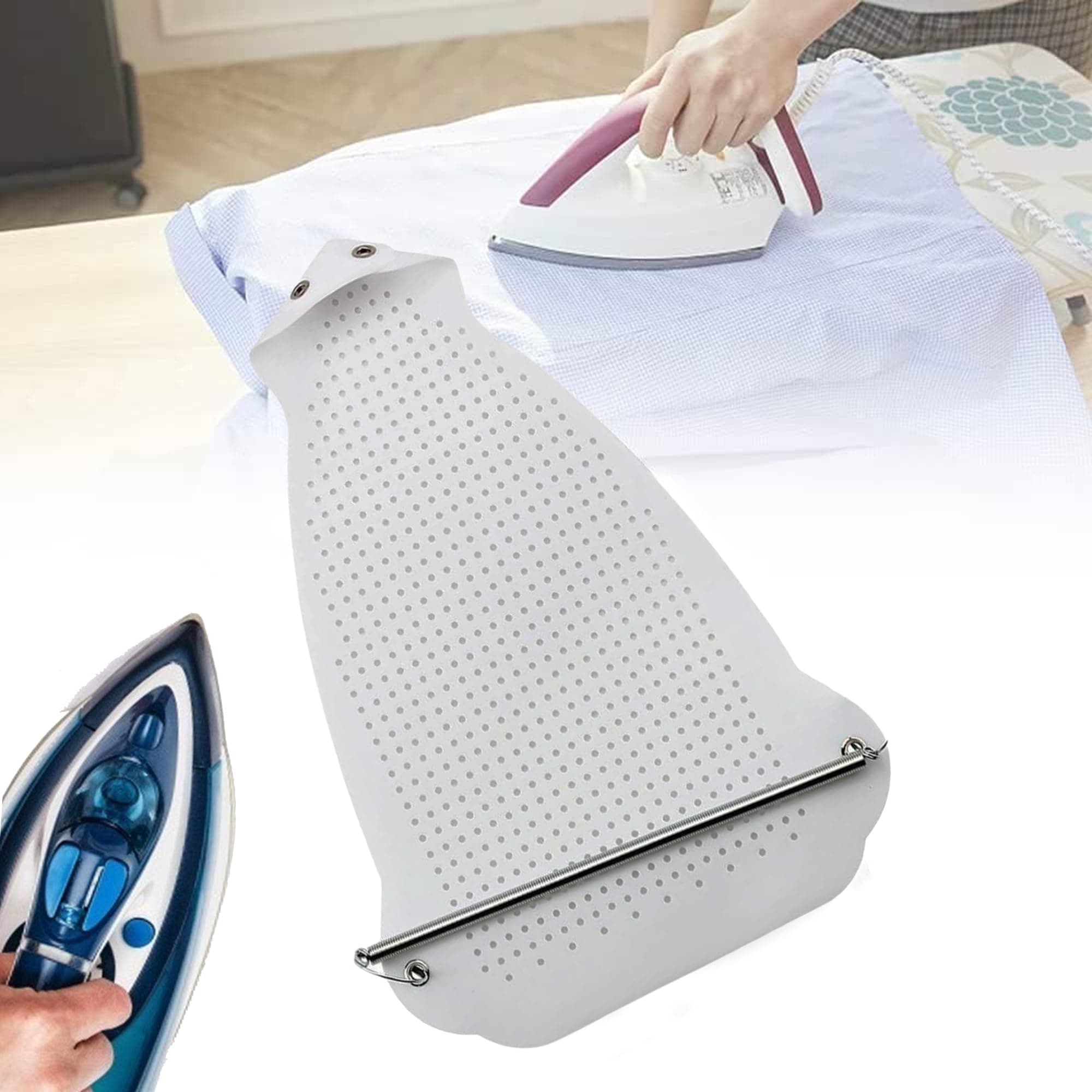 Khazna Iron Cover Non Stick, Iron Shoe Aluminum Ironing Cover Aid Board Teflon Magic Iron Plate Cover Protector Electric Soleplate Cover Fits Most Irons, Protect your Clothes Fabric and Your Iron