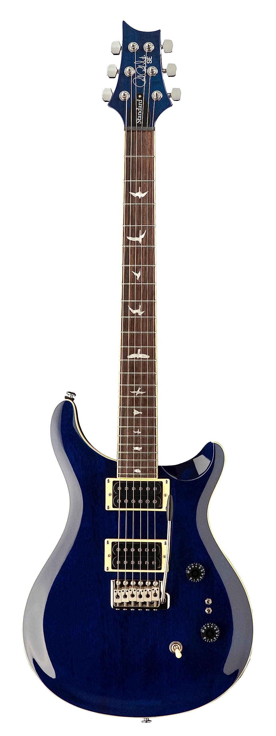 PRS Paul Reed Smith 6 String SE Standard 24, Translucent Blue with Gigbag, Right (111347::TB:)
