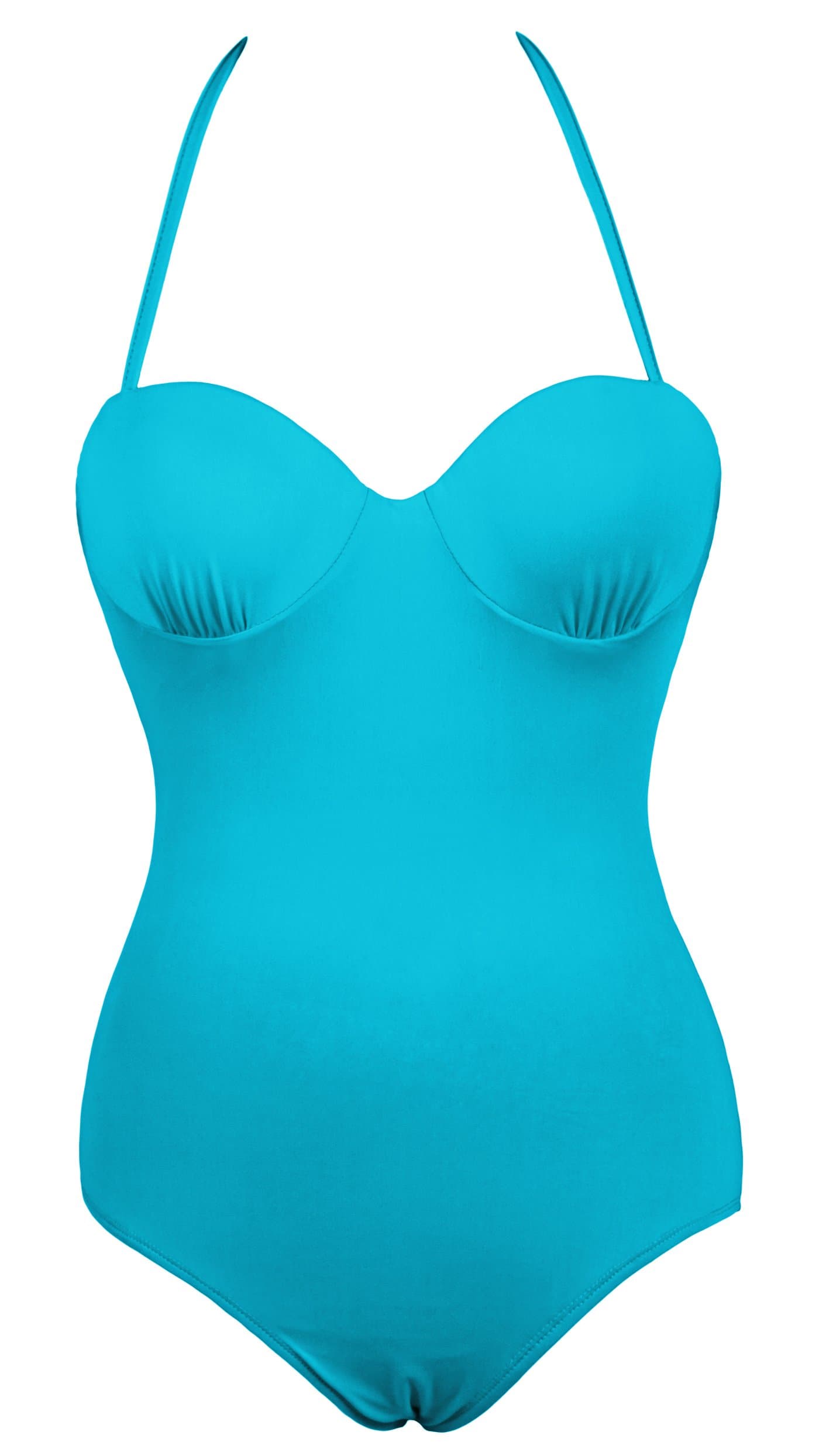 Shenices Retro Solid Ruched One Piece Sexy Monokinis Bathing Suit