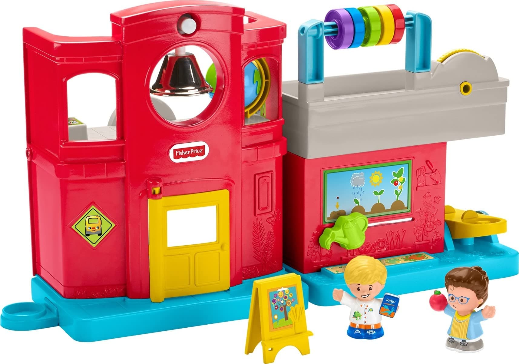 Little People Friendly School, Interactive Playset with Music, Sounds and Learning Phrases for Toddlers & Preschool Kids Ages 1-5 Years