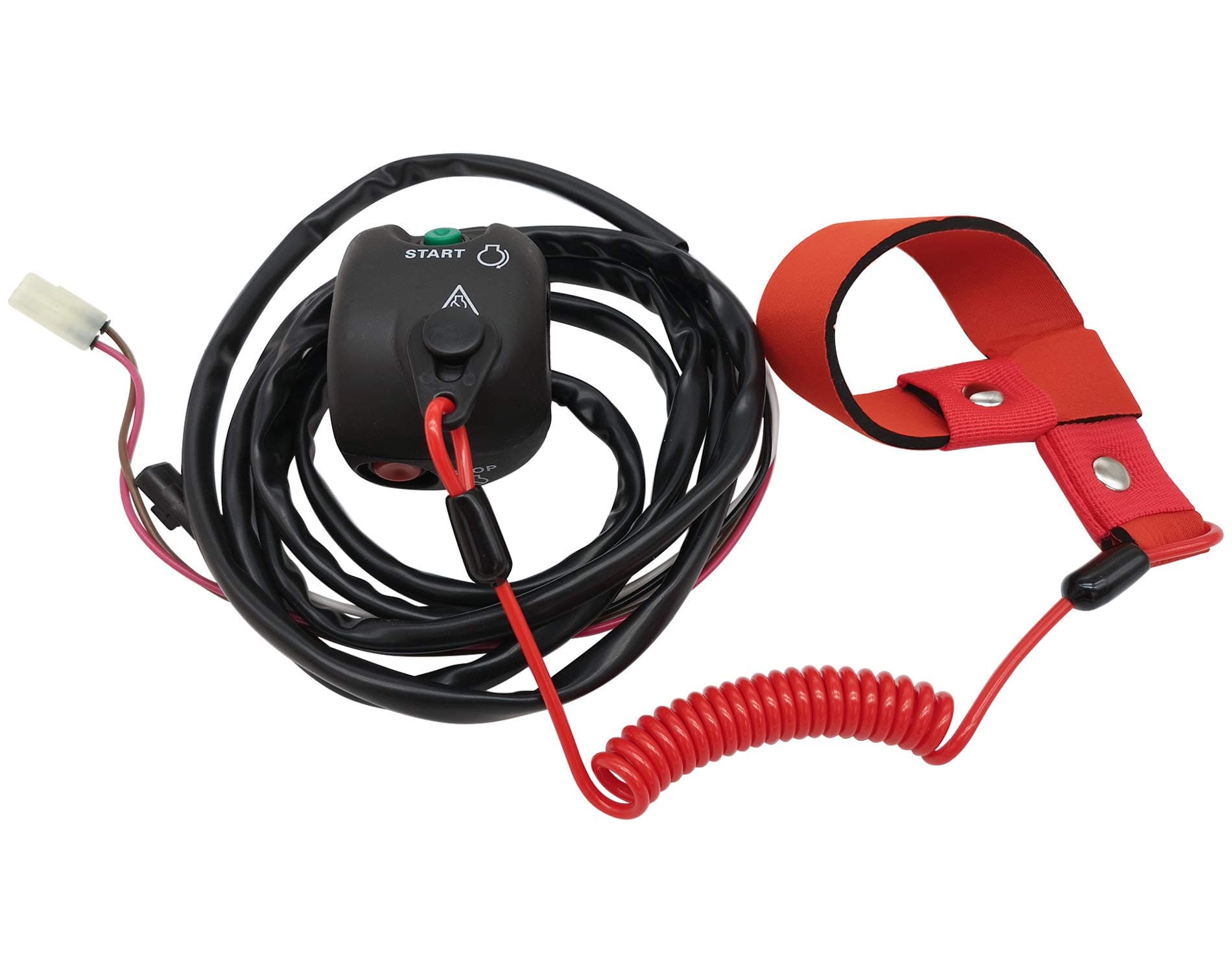 M MATI Handlebar Start Stop Kill Switch Box Aassy & Safety Lanyard for Yamaha Waverunner Superjet 650 SJ650 WaveRunner Superjet 700 SJ700 FX1 FX700 EW2-68310-04-00
