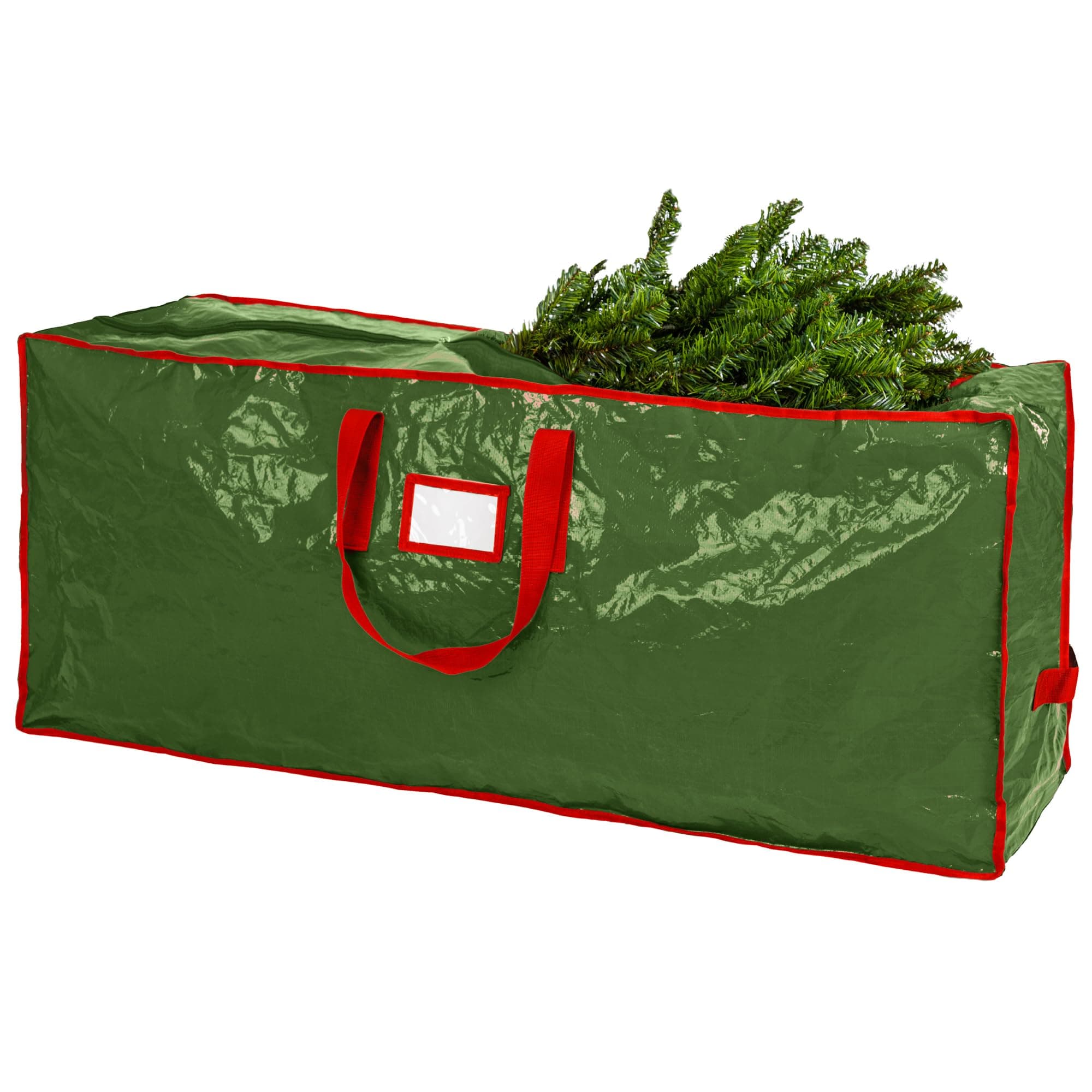 Christmas Tree Storage Bag - Stores 7.5 Foot Artificial Xmas Holiday Tree, Durable Waterproof Material, Zippered Bag, Carry Handles. Protects Against Dust, Insects and Moisture.