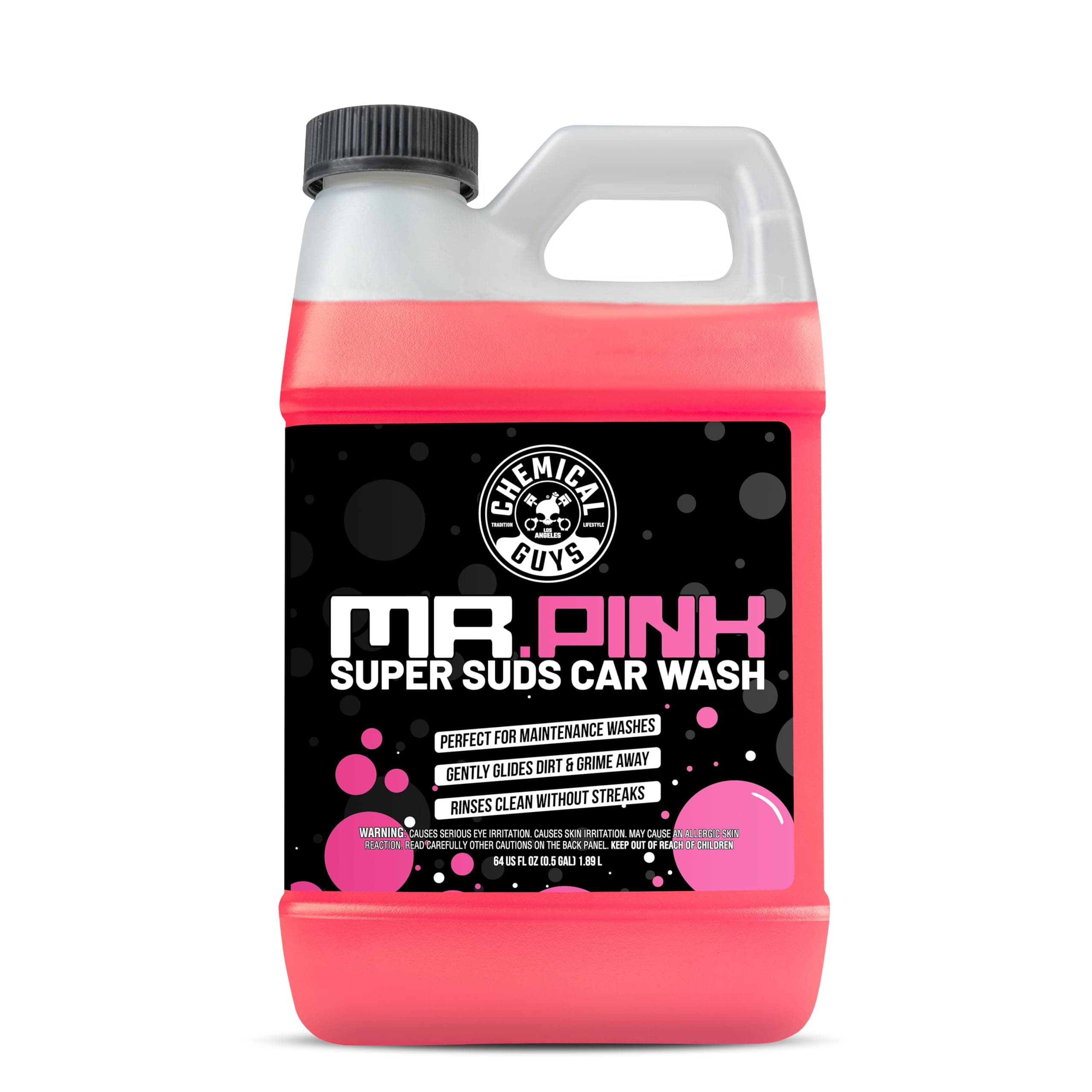 Chemical Guys CWS_402 Mr. Pink Super Suds Shampoo & Superior Surface Cleanser (64 oz), 64. Fluid_Ounces