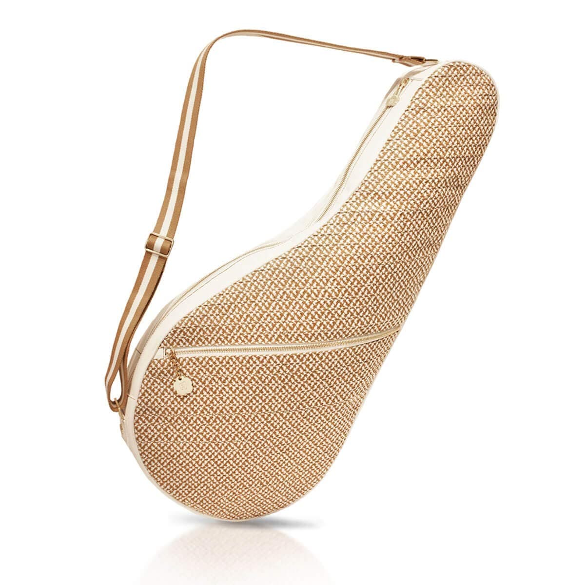 Eric Javits Designer Tennis Racket Cover - Squishee® Ace - Natural White Mix