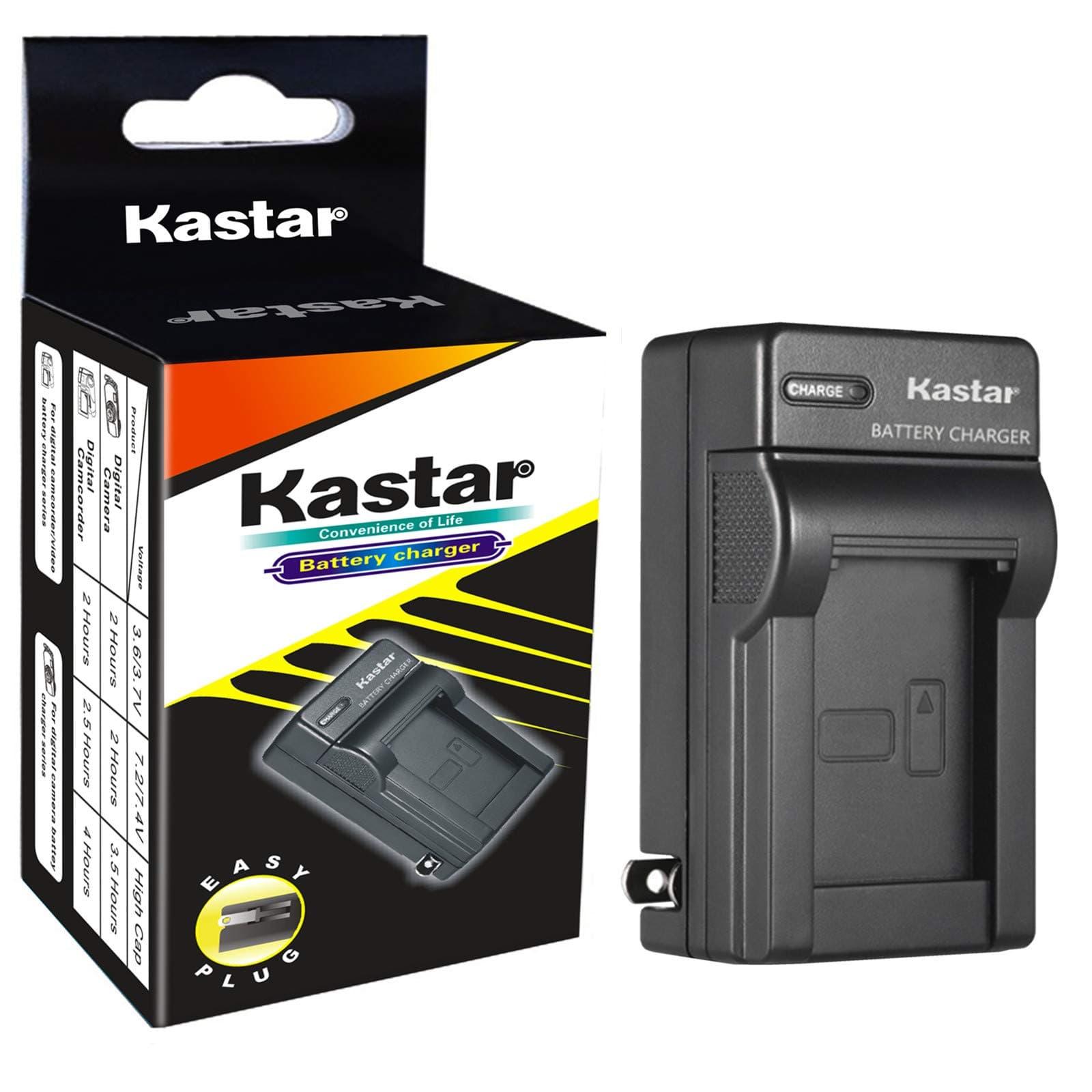 Kastar Travel Charger for Canon NB-3L and PowerShot SD10, SD100, SD110, SD20, SD500, SD550, Digital IXUS 700, 750, i5, Digital 30, 30a, 600, 700, D30, D30a, D53Z, IXY Digital L, IXY Digital L2
