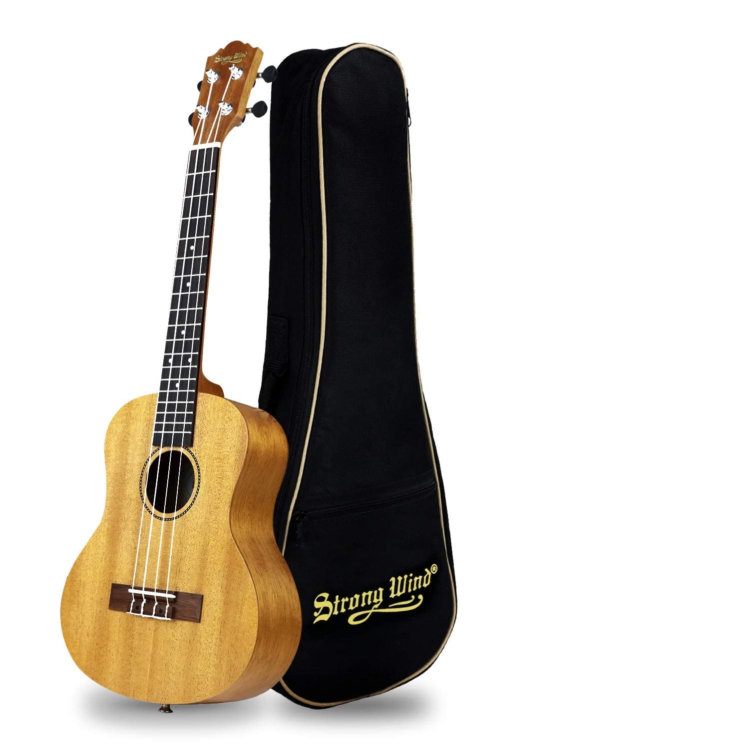23 in Tenor Ukulele for Adults, Strong Wind Mahogany Hawaiian Ukeleles for Beginners with Gig Bag