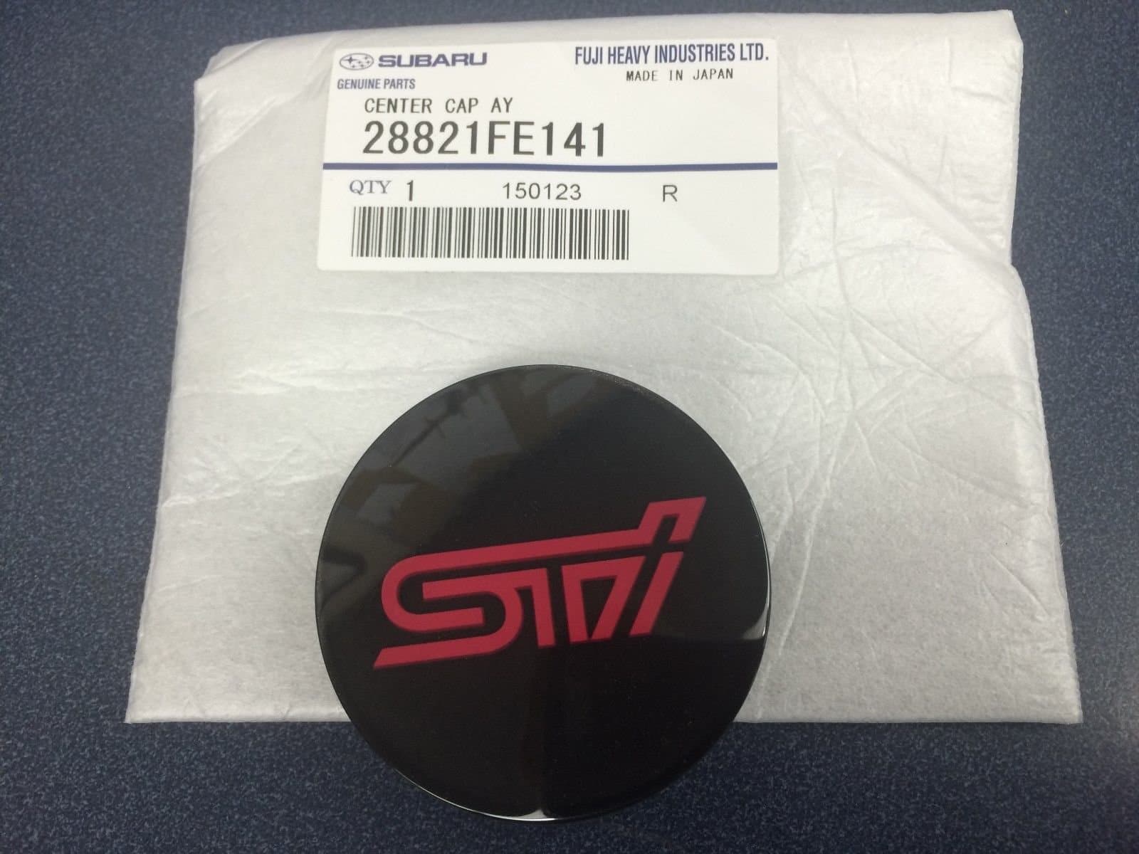 Subaru 2004-2018 Impreza WRX STi Wheel Center Cap - 28821FE141 - Genuine OEM