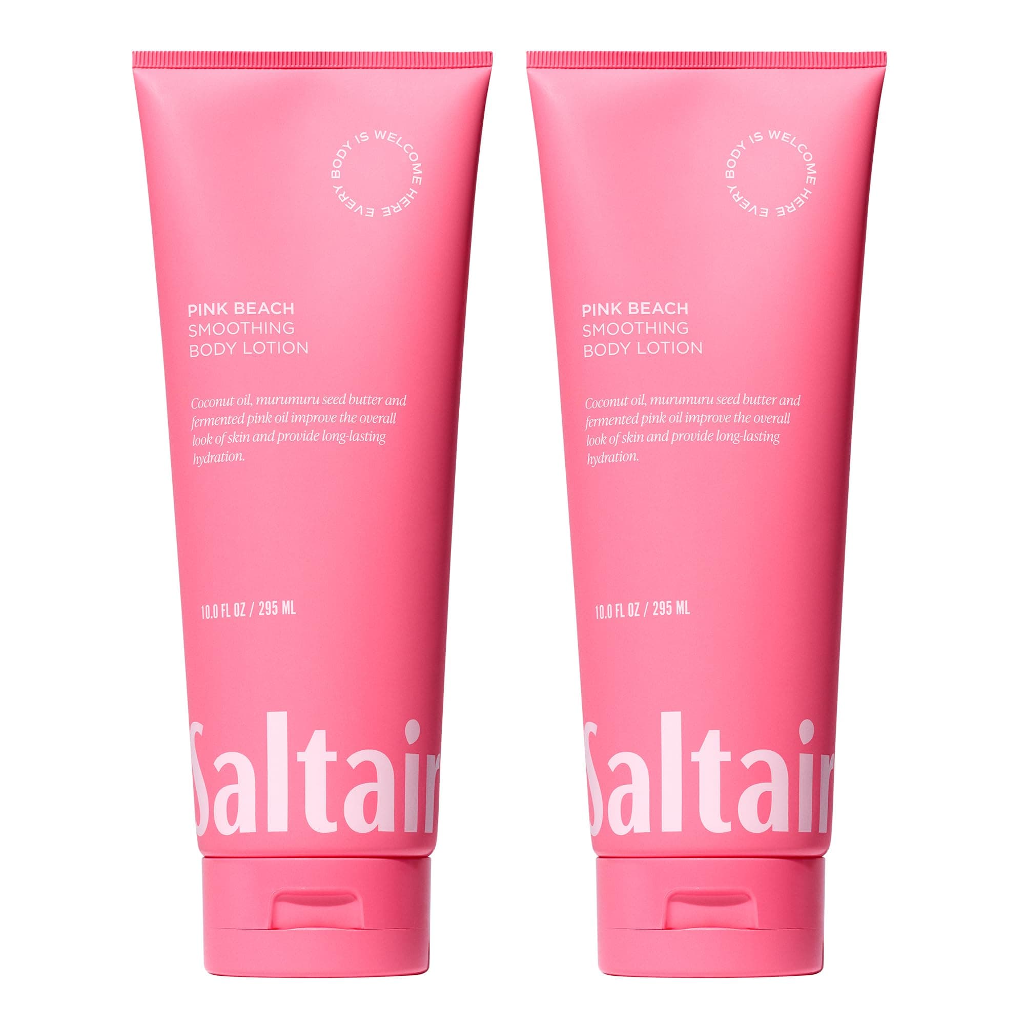 Saltair Body Lotion - 2 Pack Moisturizing Lotion For Dry Skin. Pink Beach Scented Hydrating Body Cream with Nourishing Moisturizer Formula. Skin Care for Women and Men. 2x 10oz Tubes