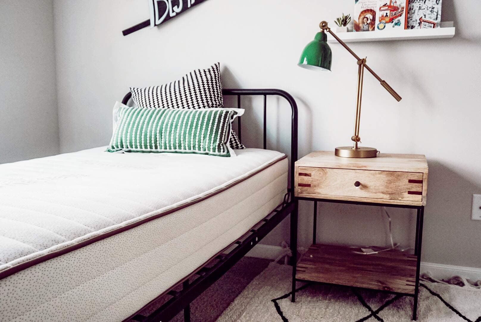 My Green Mattress Pure Echo GOTS Organic Cotton and Natural Wool Mattress (Two-Sided) (King) Made in The USA