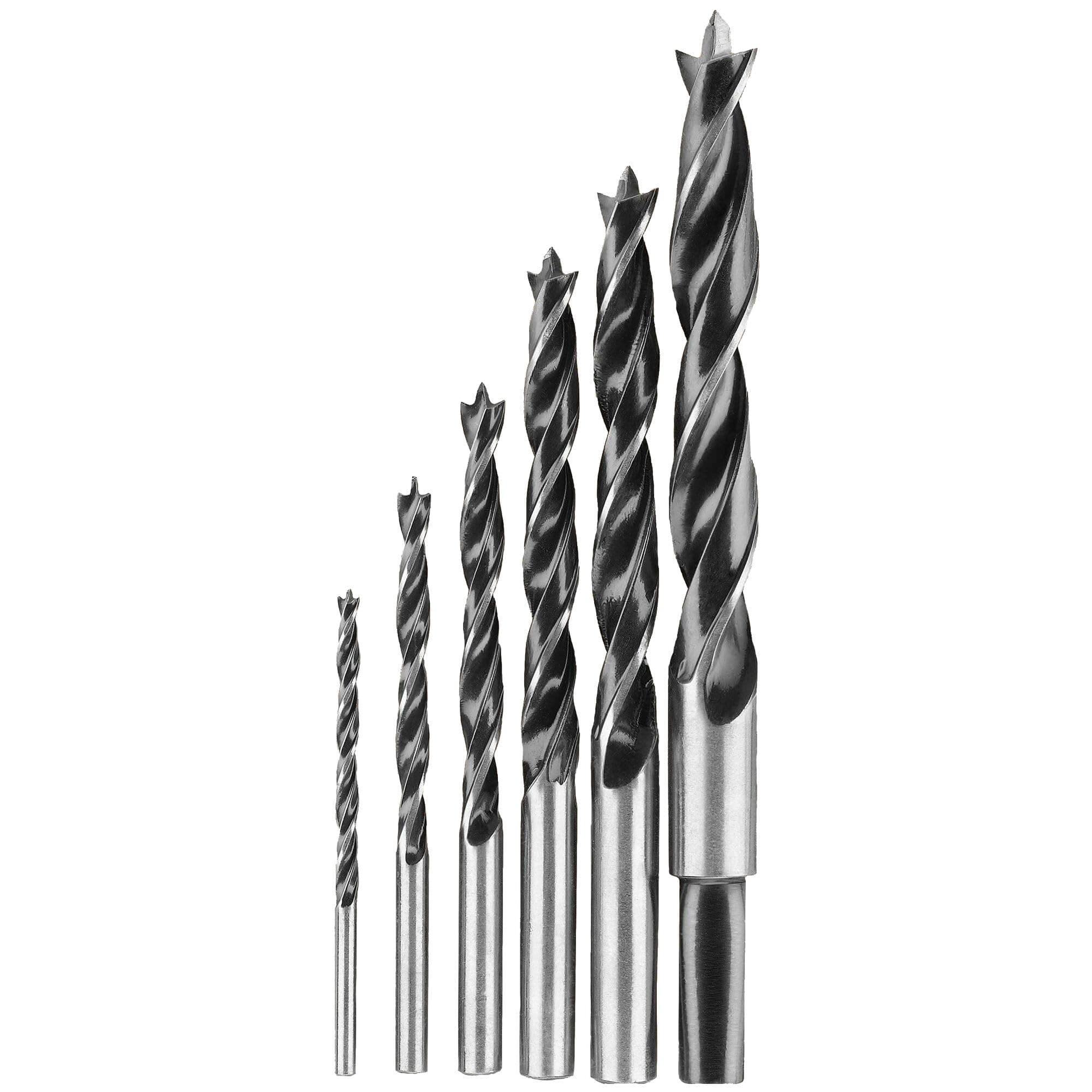 Drill Bit Set, Brad Point, 6-Piece (Dw1720), Black