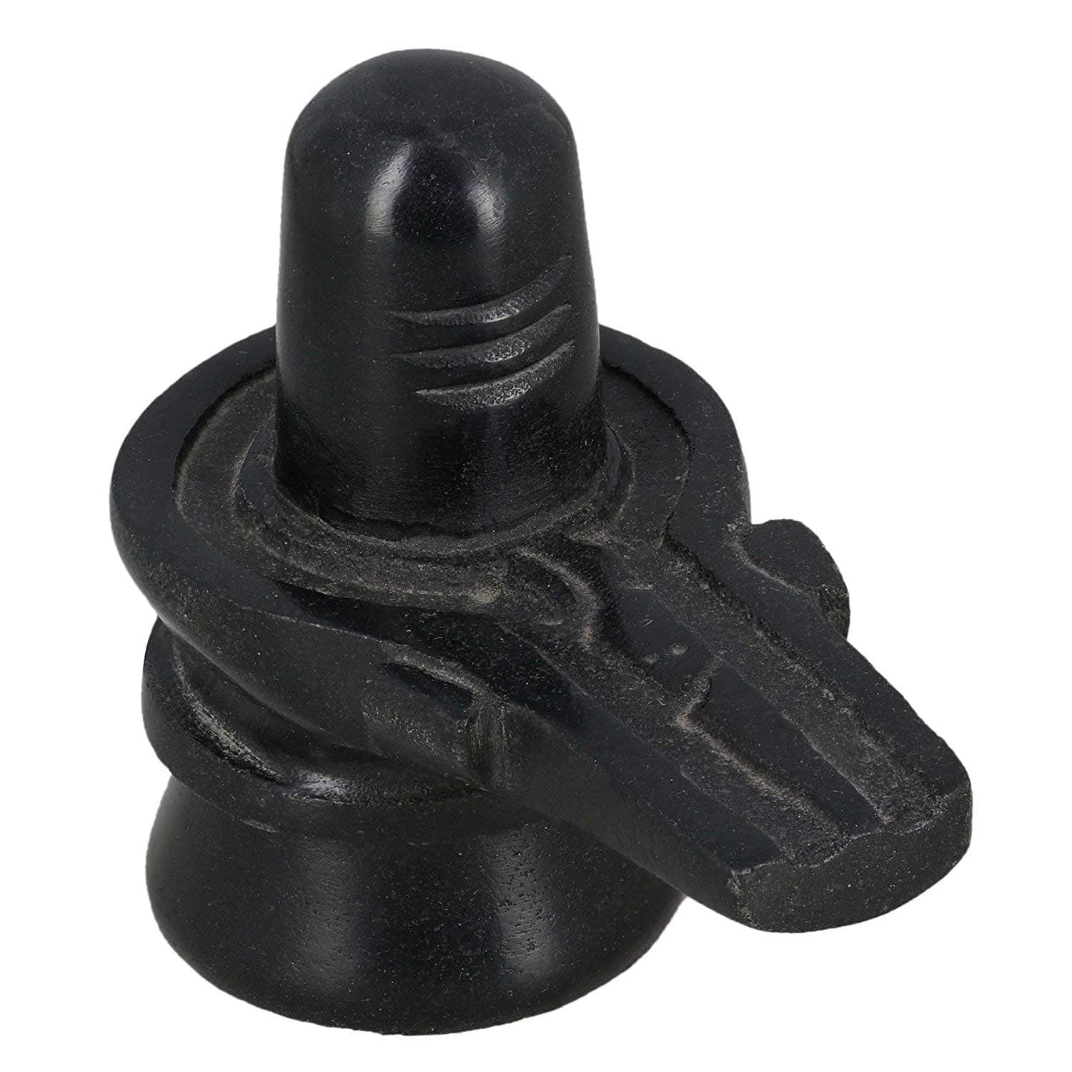 God Shiva Lingam Statue for Puja, Stone Carving, Portable Perfect for Traveling, Home Décor
