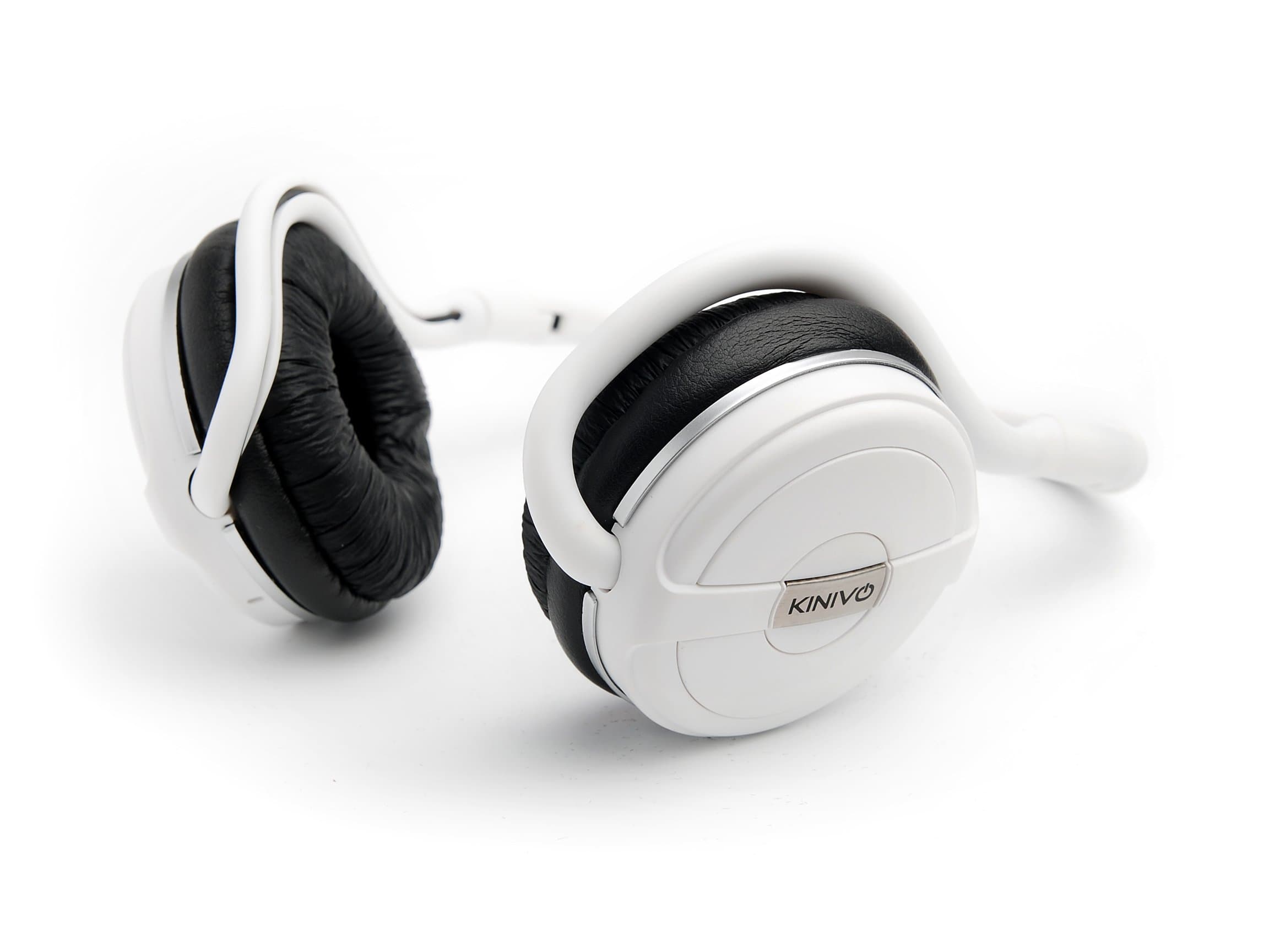 KINIVO BTH240 Limited Edition Bluetooth Stereo Headphone - Supports Wireless Music Streaming and Hands-Free Calling (Arctic White)