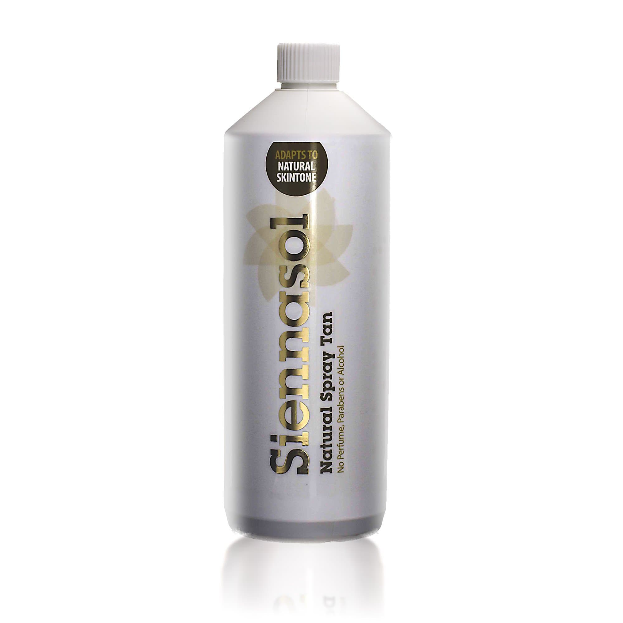 Siennasol Natural 10% DHA Premium Spray Tan. 1 ltr / 33.8 fl oz.