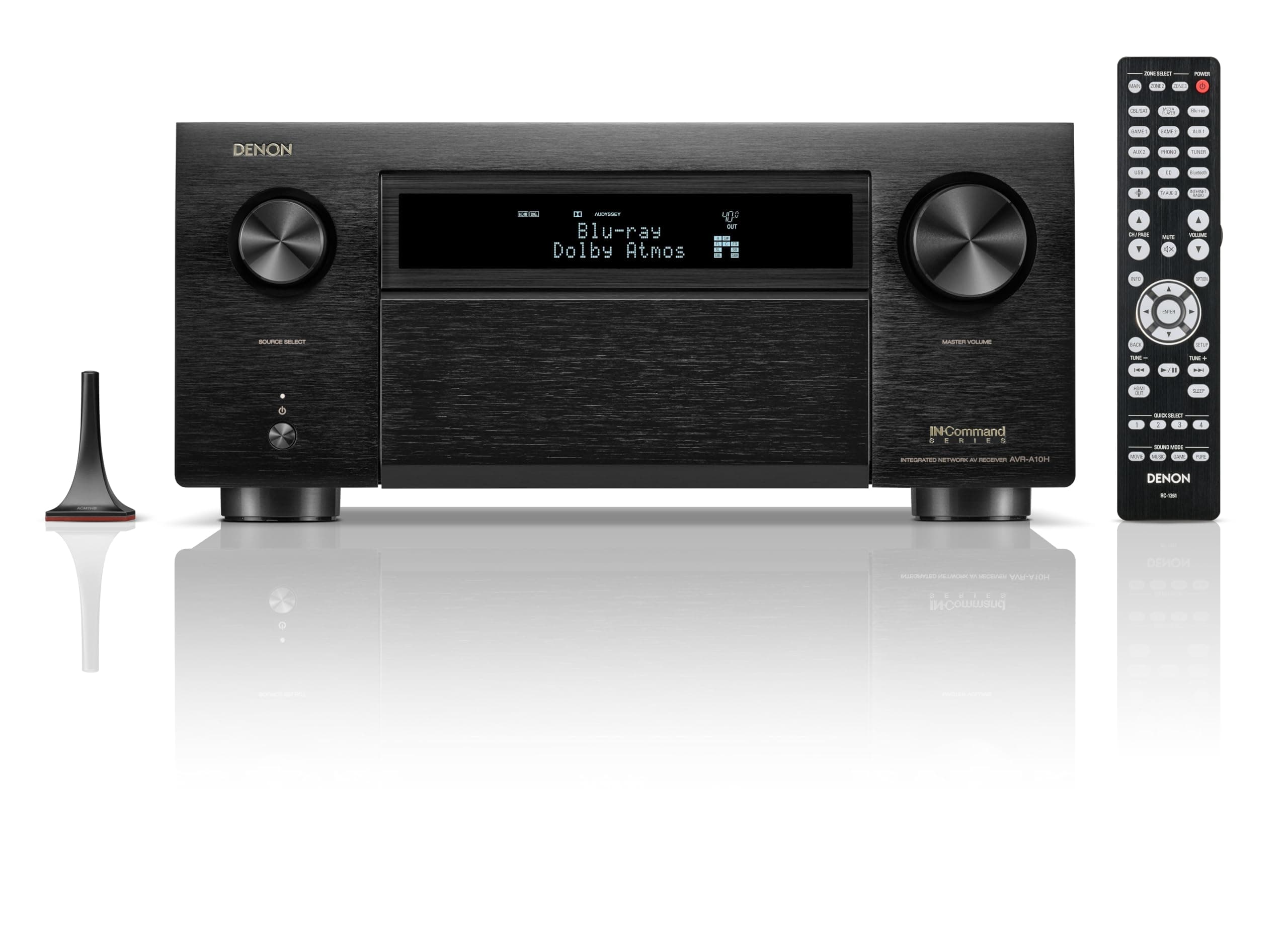 Denon AVR-A10H 13.4-Ch 8K Home Theater Receiver (150W x 13), Wireless Streaming via Built-in HEOS, WiFi, & Bluetooth, Supports Dolby Vision, DTS:X, IMAX Enhanced, AURO-3D & Sony 360 Reality Audio