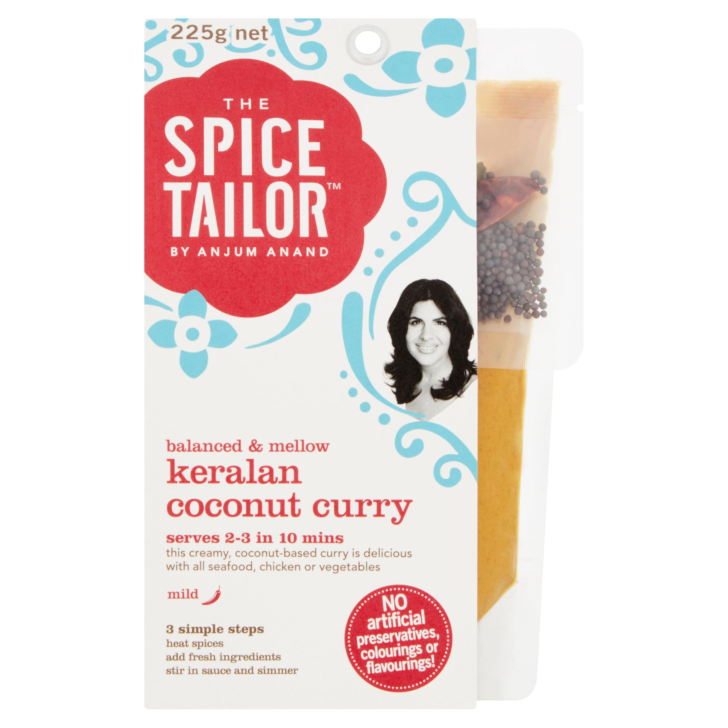 The Spice Tailor, Indian Curry Sauce Kits, Keralan Coconut Curry, 300 g Packet (Pack of 5)