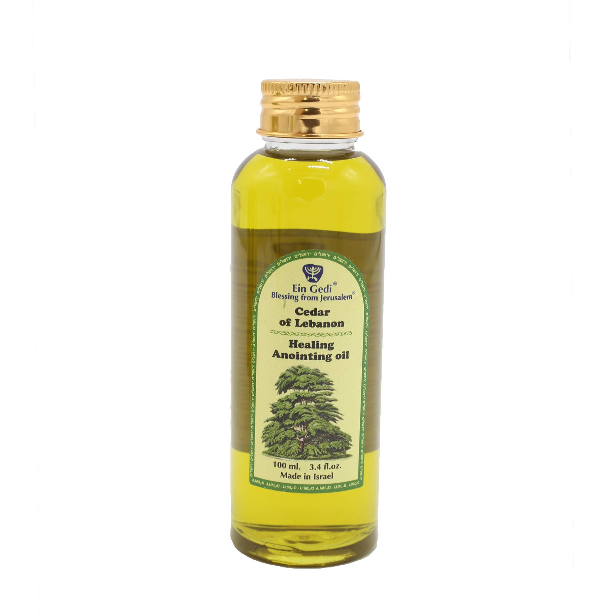 Spring Nahal Compatible Anointing Oil 100 ml - 3.4fl oz Ein Gedi Cedar of Lebanon from Holy land