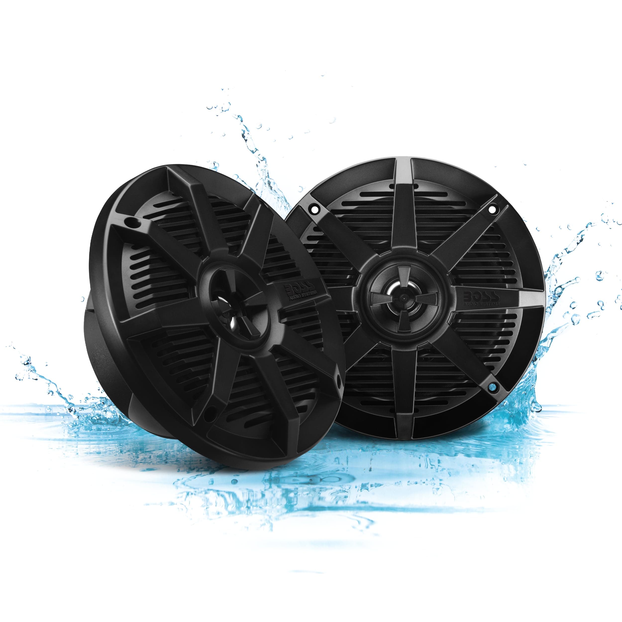 BOSS Audio Systems MR62B 200 Watt Per Pair, 6.5 Inch, Full Range, 2 Way Weatherproof Marine Speakers Sold in Pairs, Black