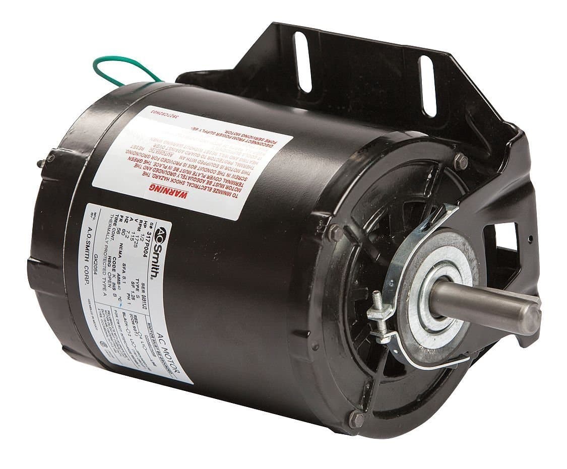 Dayton 5K416 Motor, 1/2 hp, 60Hz, Belt, Degrees_Fahrenheit, to Volts, Amps, (