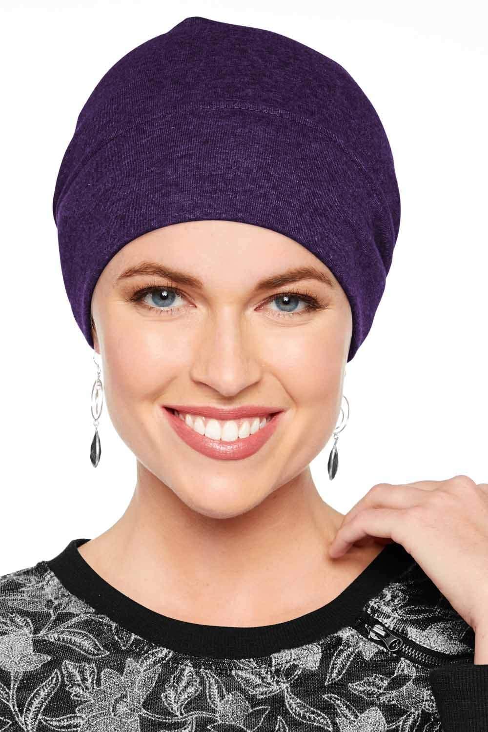 Headcovers Unlimited Cotton Relaxed Beanie-Cancer Headwear for Women