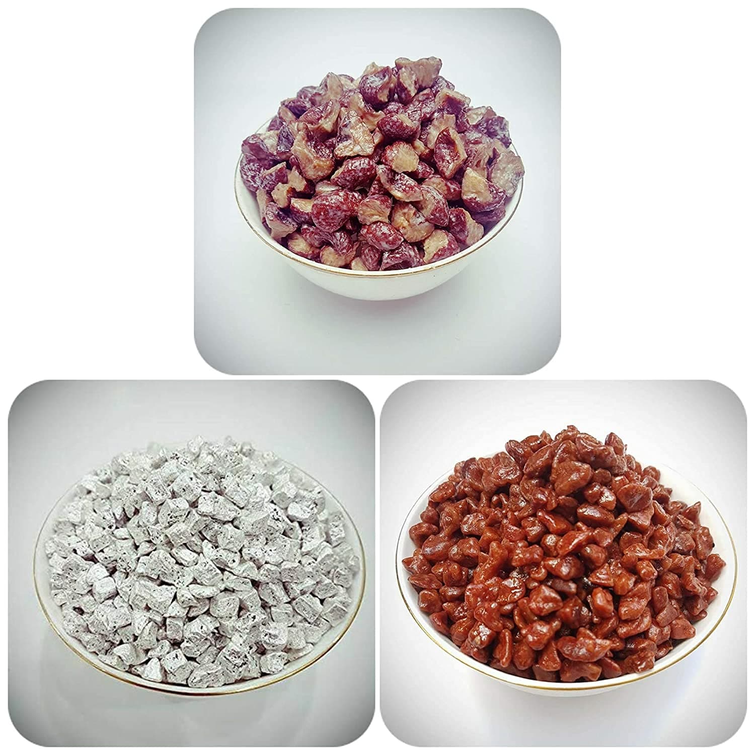 Organic Bites Combo of Sweet Supari 150gm, Soft Supari 150gm, Silver Supari 150gm(Total 450gm)