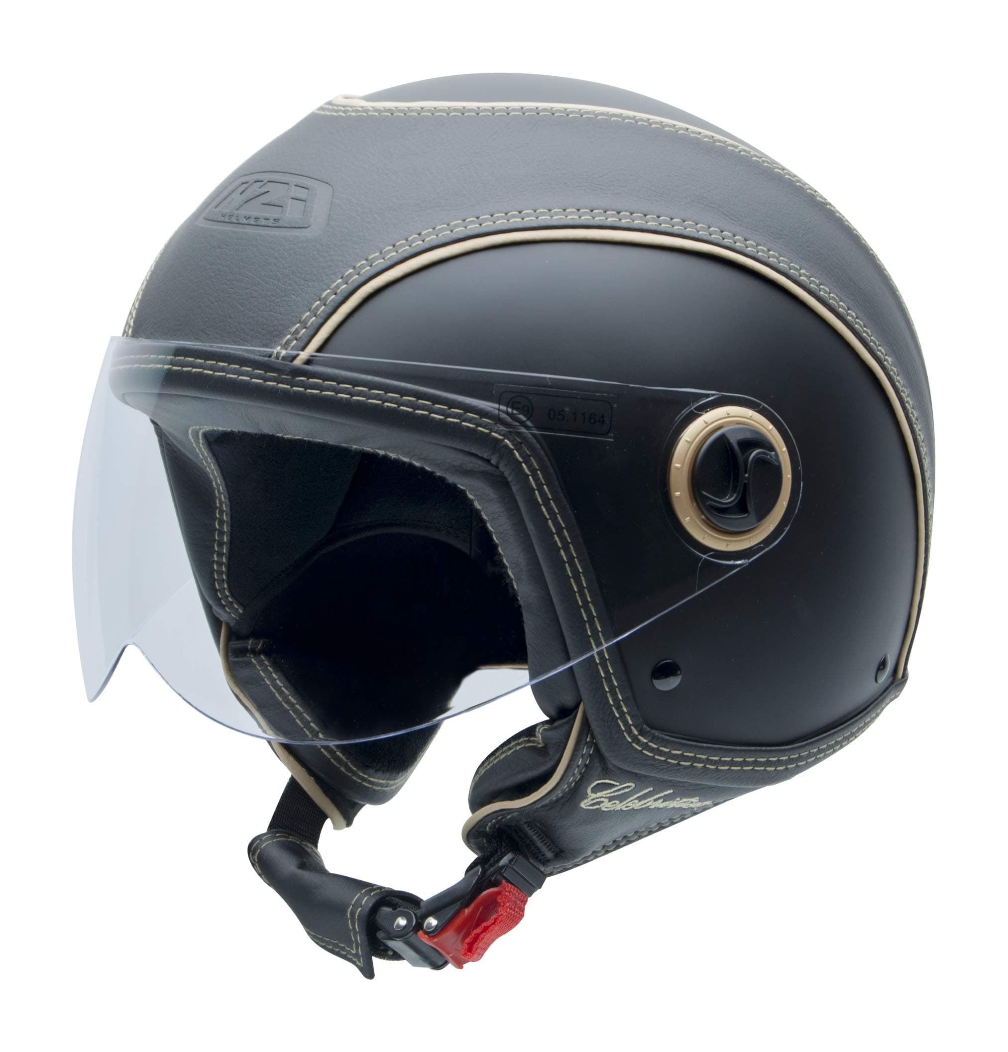 NZI Celebrities Motorcycle Helmet, Black Matte, 54