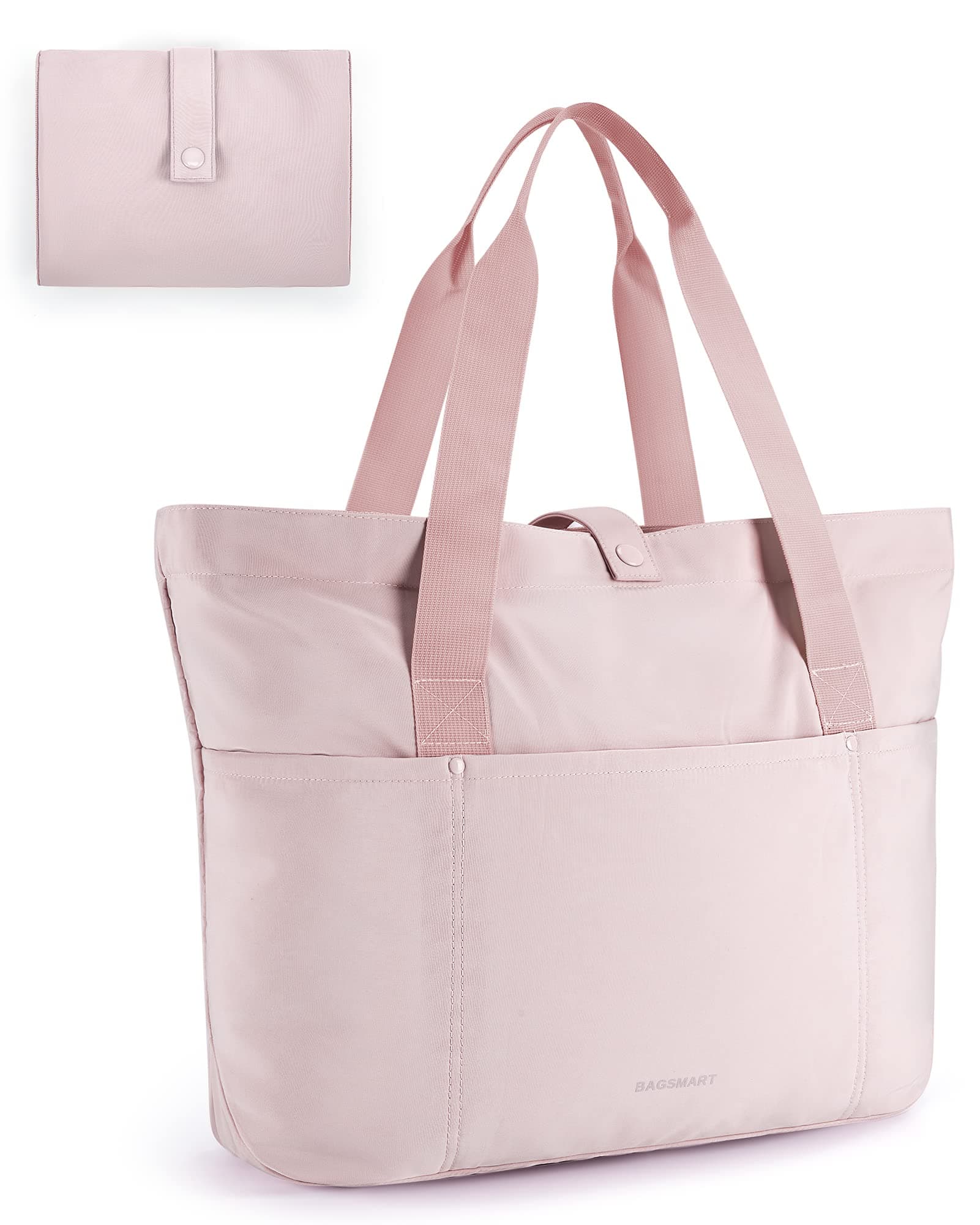 Tote Bag for Women, Foldable Tote Bag With Zipper Travel Large Shoulder Bag Handbag for Work