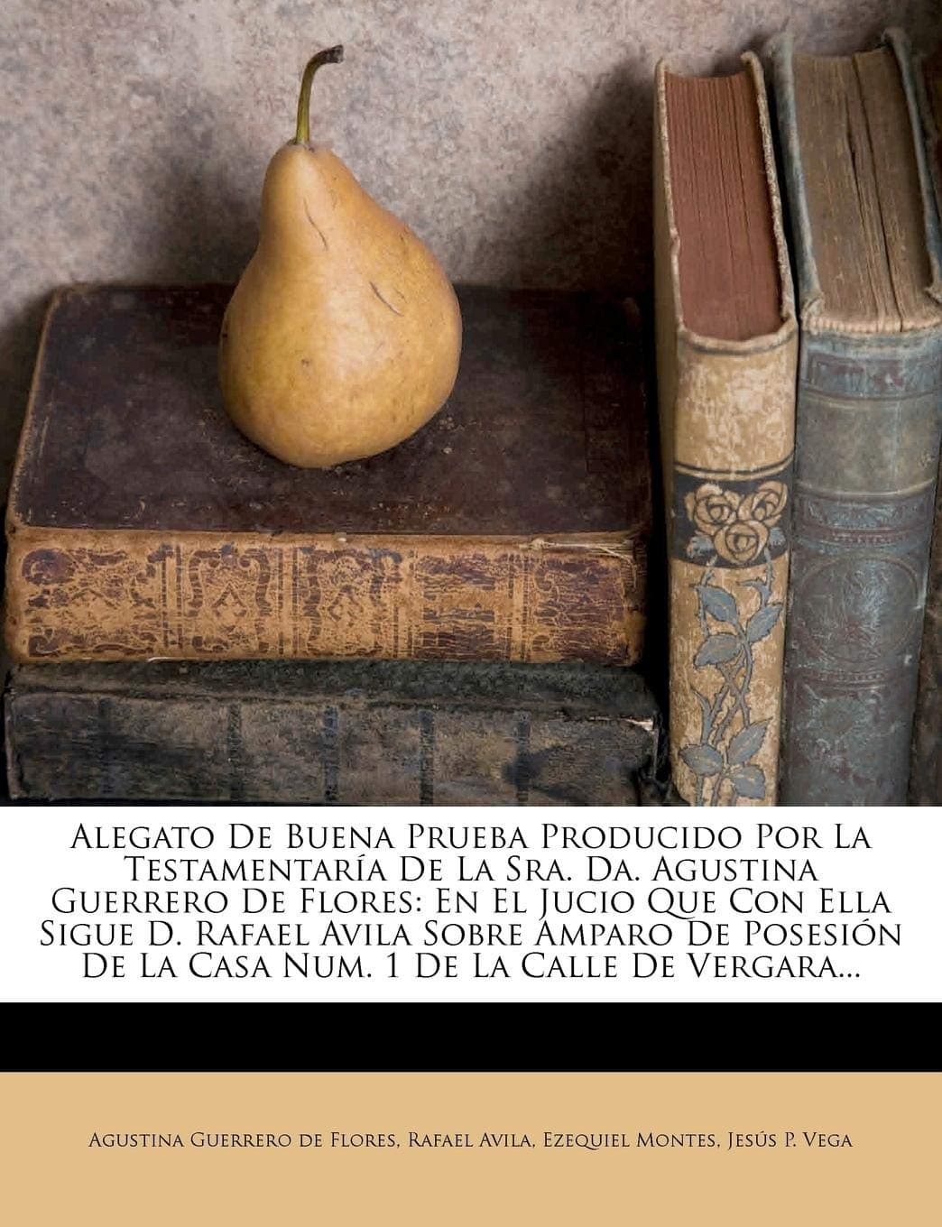 Alegato de Buena Prueba Producido Por La Testamentaria de La Sra. Da. Agustina Guerrero de Flores: En El Jucio Que Con Ella Sigue D. Rafael Avila Sobr
