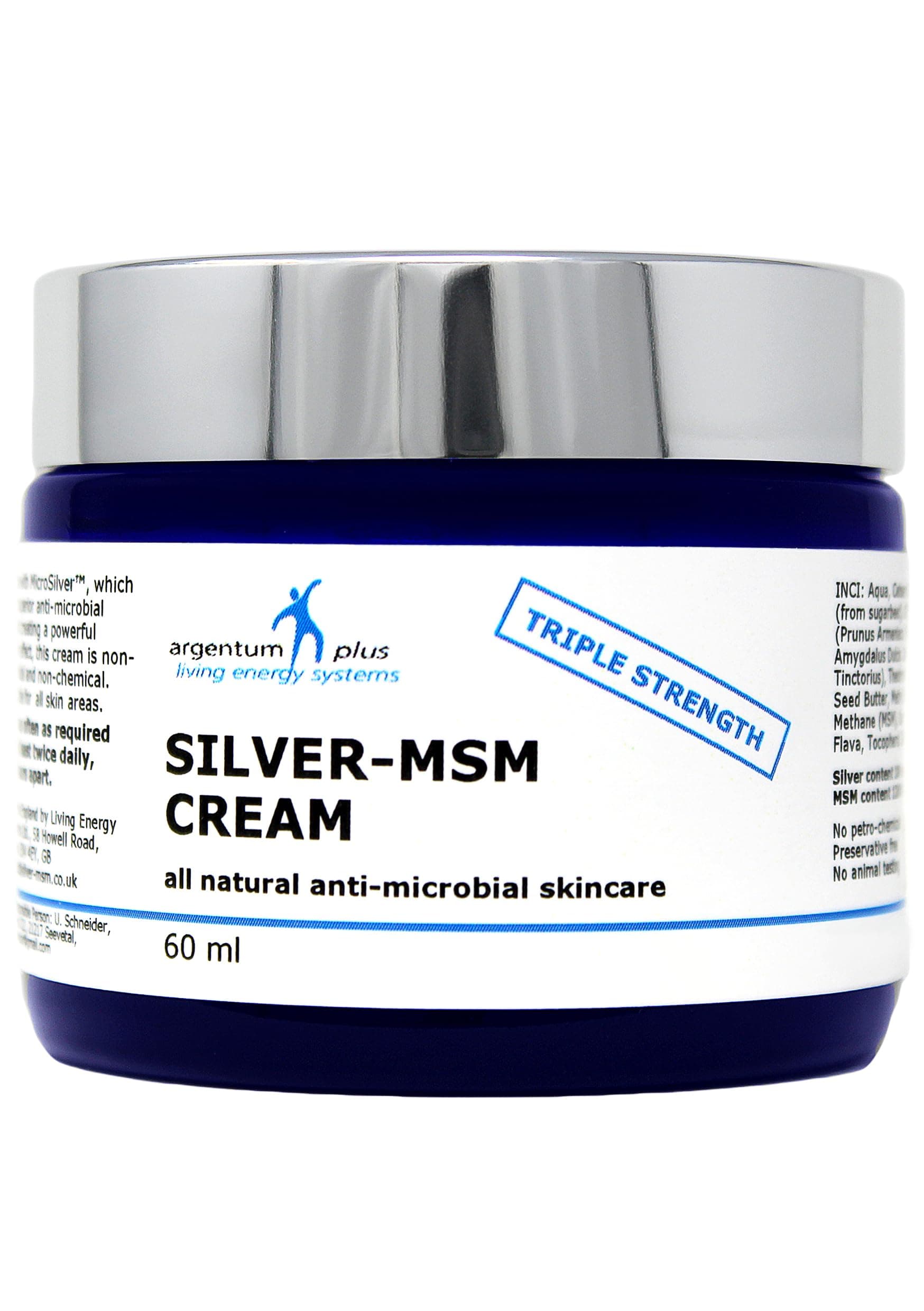 Triple Strength Silver-MSM Cream 60 ml