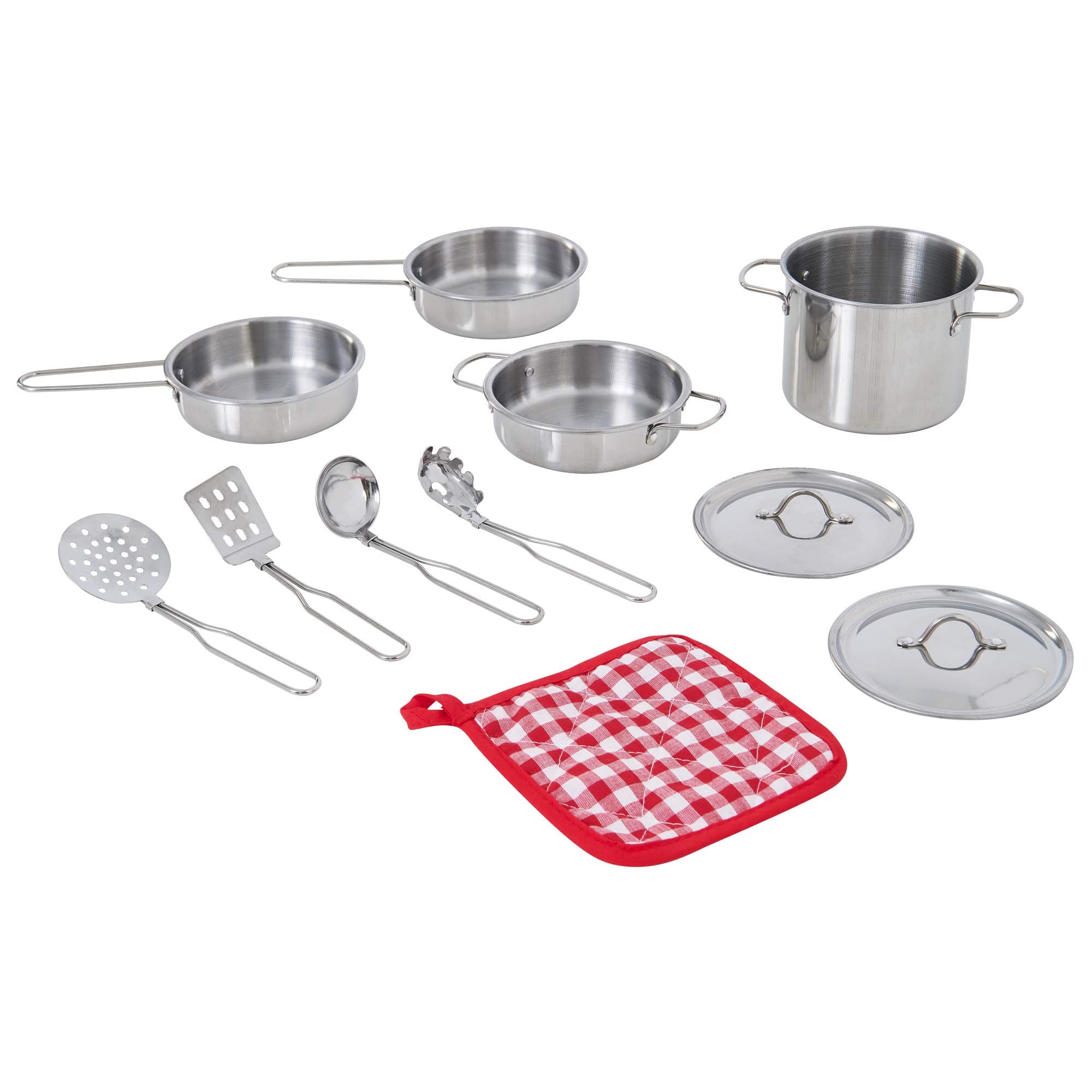 Teamson KidsTK-M00001 Stainless Steel Cooking Accessory Set, Multi-Colour