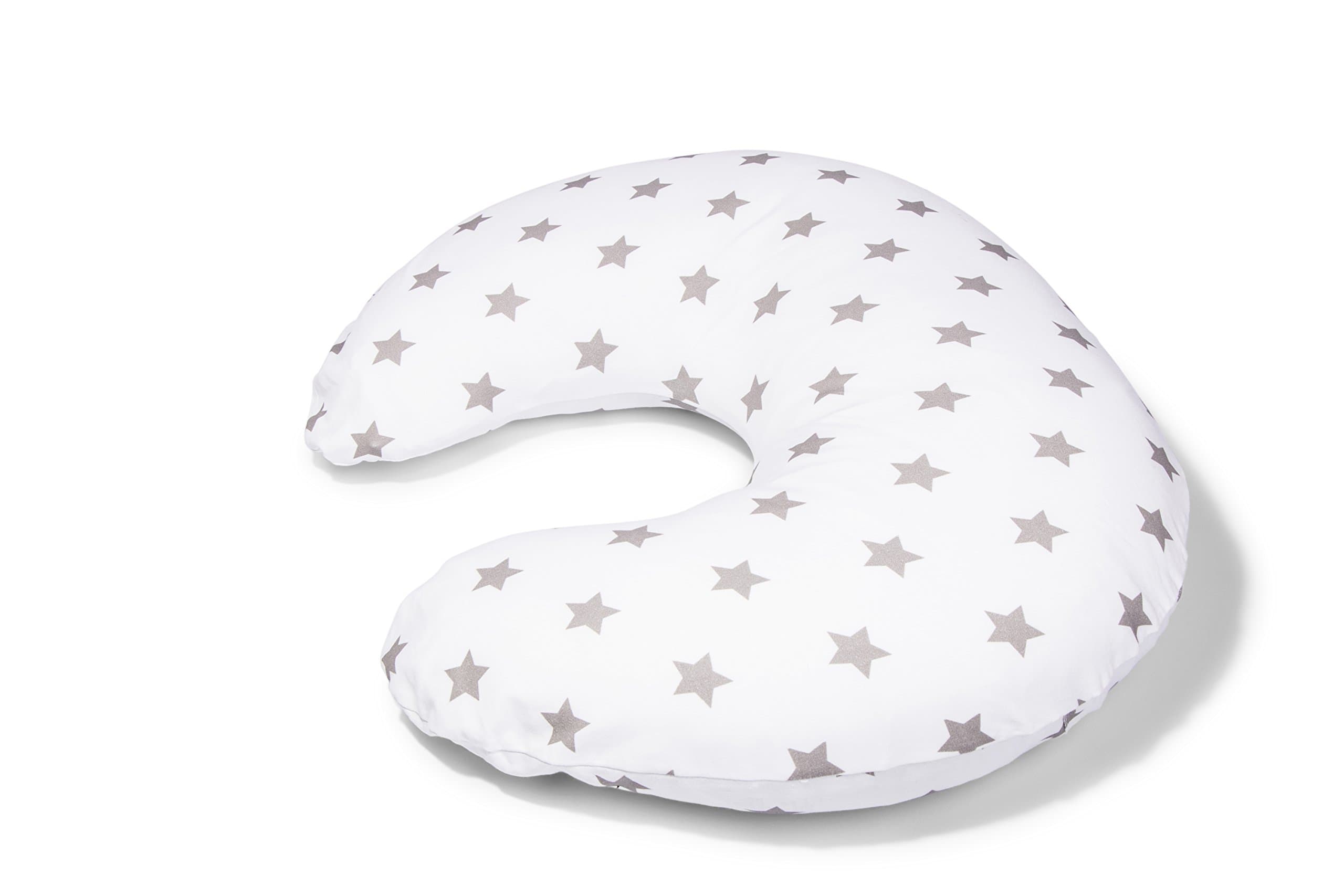 Widgey Spare Silver Star Print Cotton COVER for the Nursing Pillow