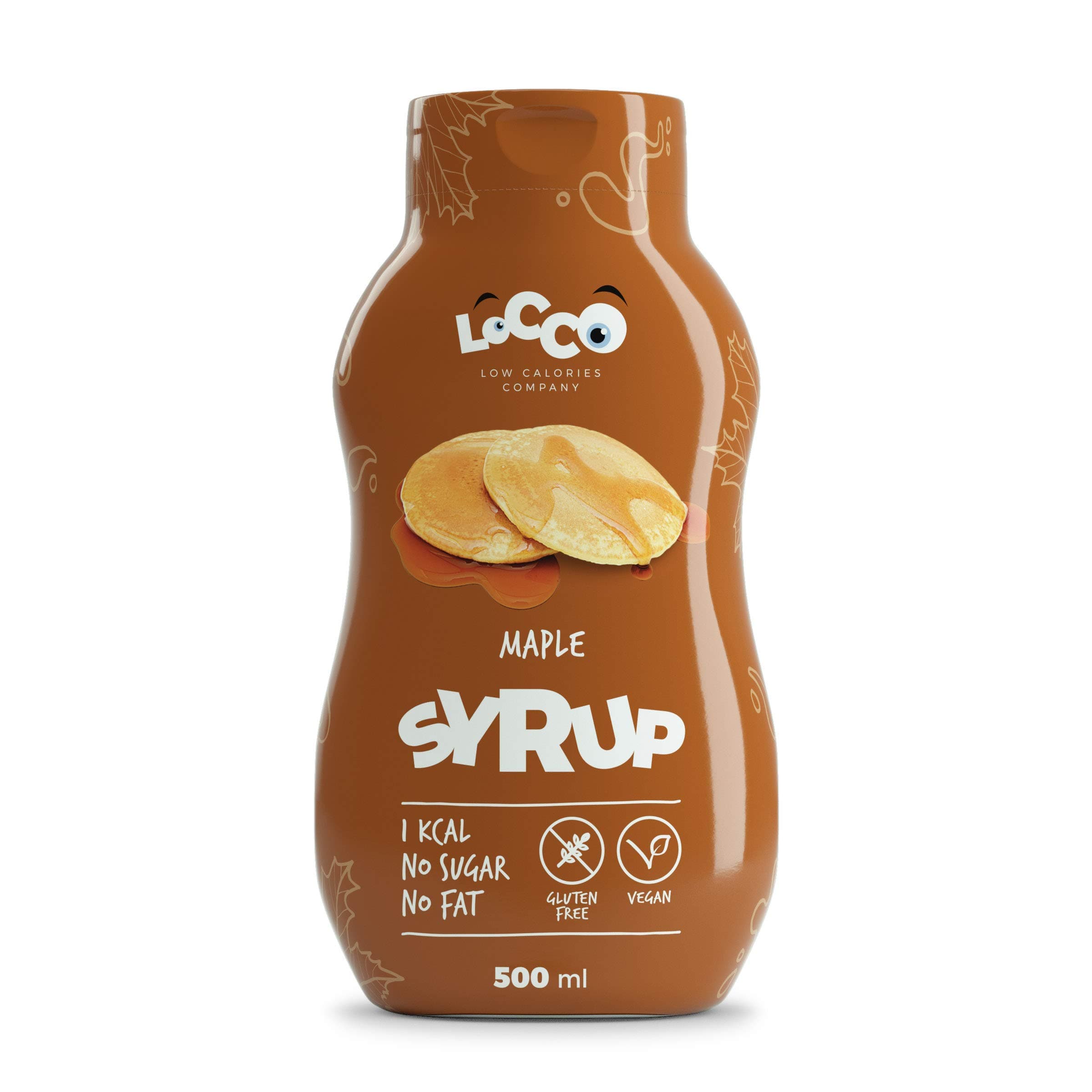 LoCCo Low Calorie Maple Syrup 500ml; Slimming Food for Diabetics on Keto Paleo Dukan Diet