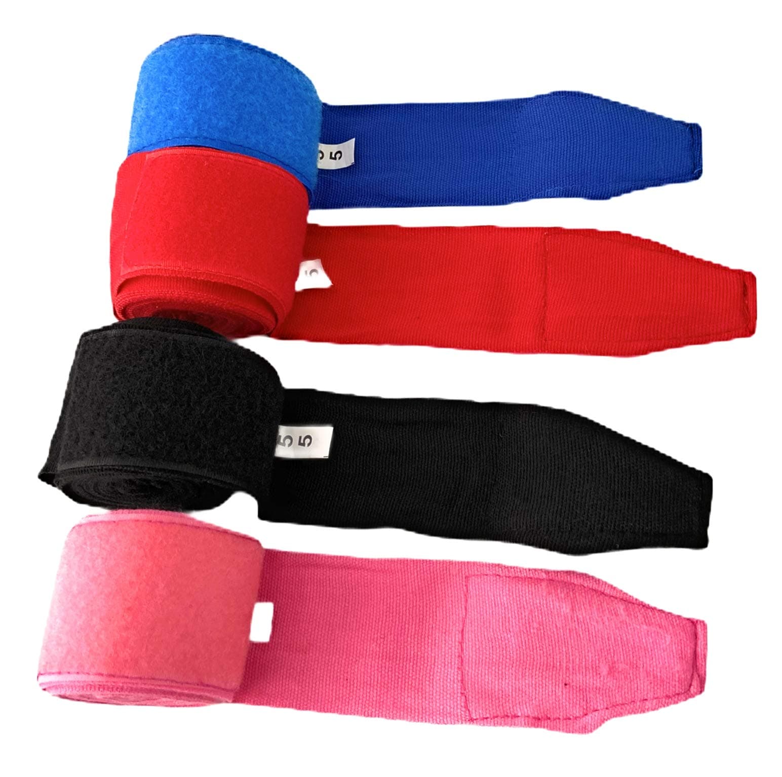 Boxing Hand Wraps Bandages SET of 4 MEN WOMEN Inner Gloves Professional for MMA Training - Great for Bag work and Sparring, Muay Thai, Kickboxing, Adult Size 5 Meters